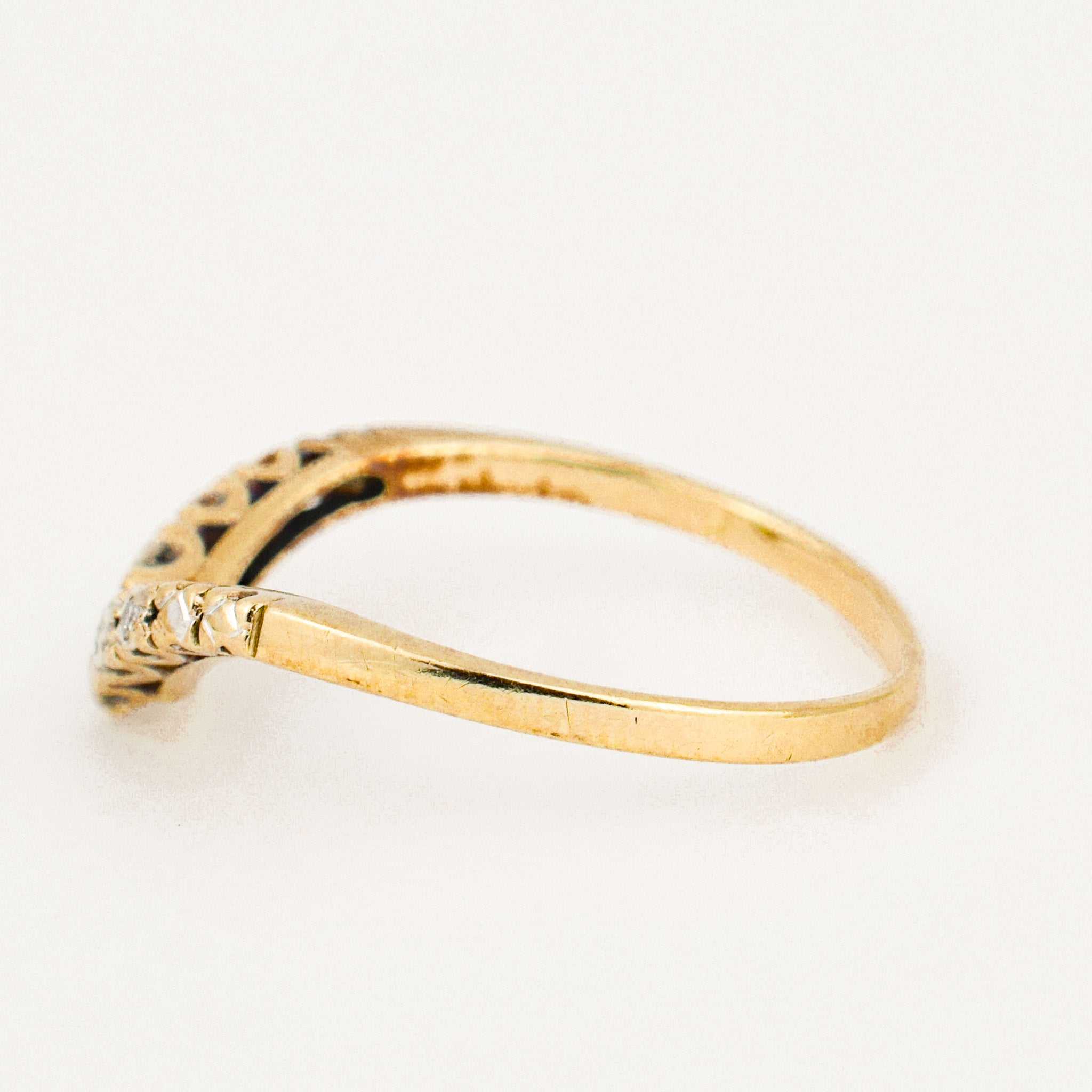 Vintage Diamond Wishbone Ring