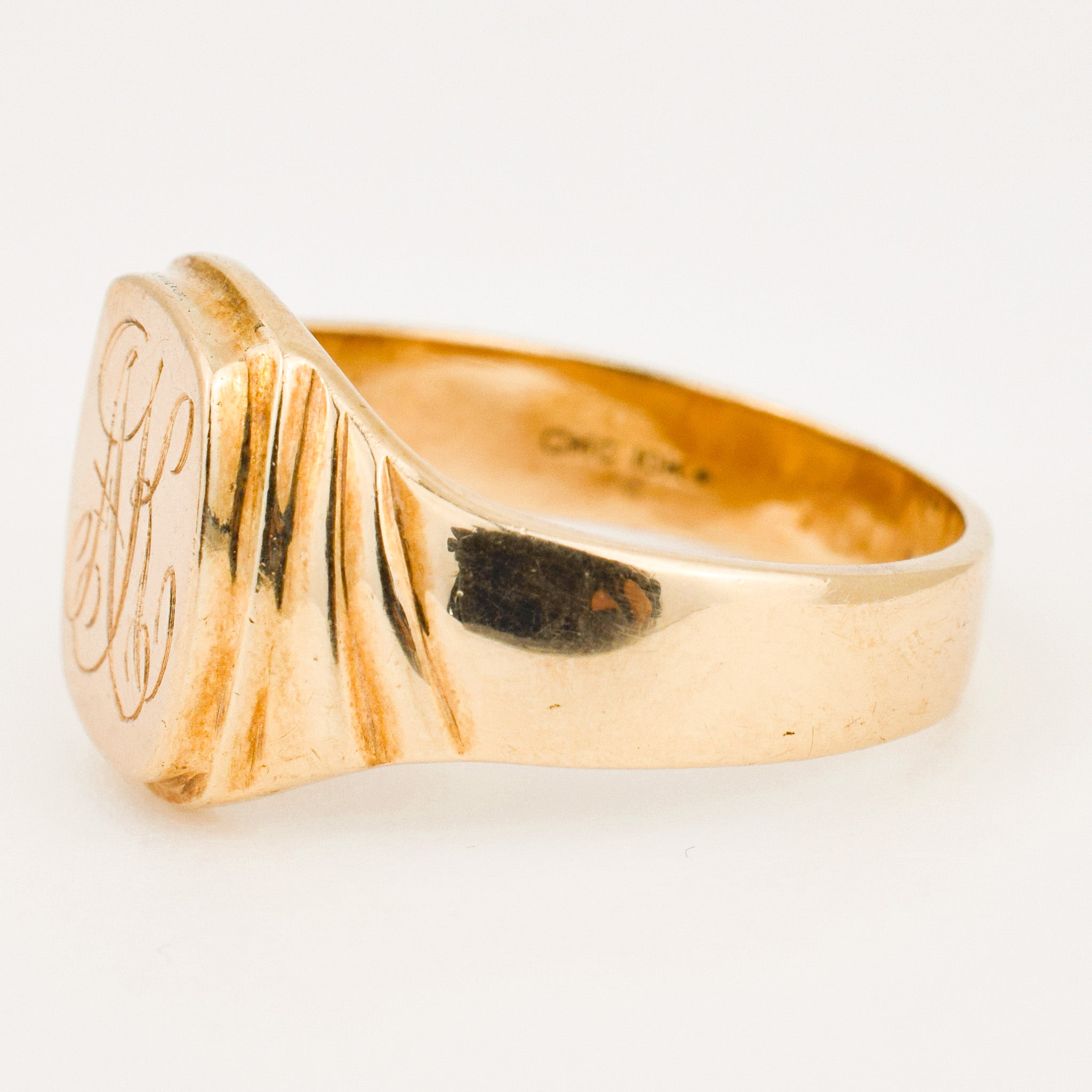 vintage 'AK' Signet Ring
