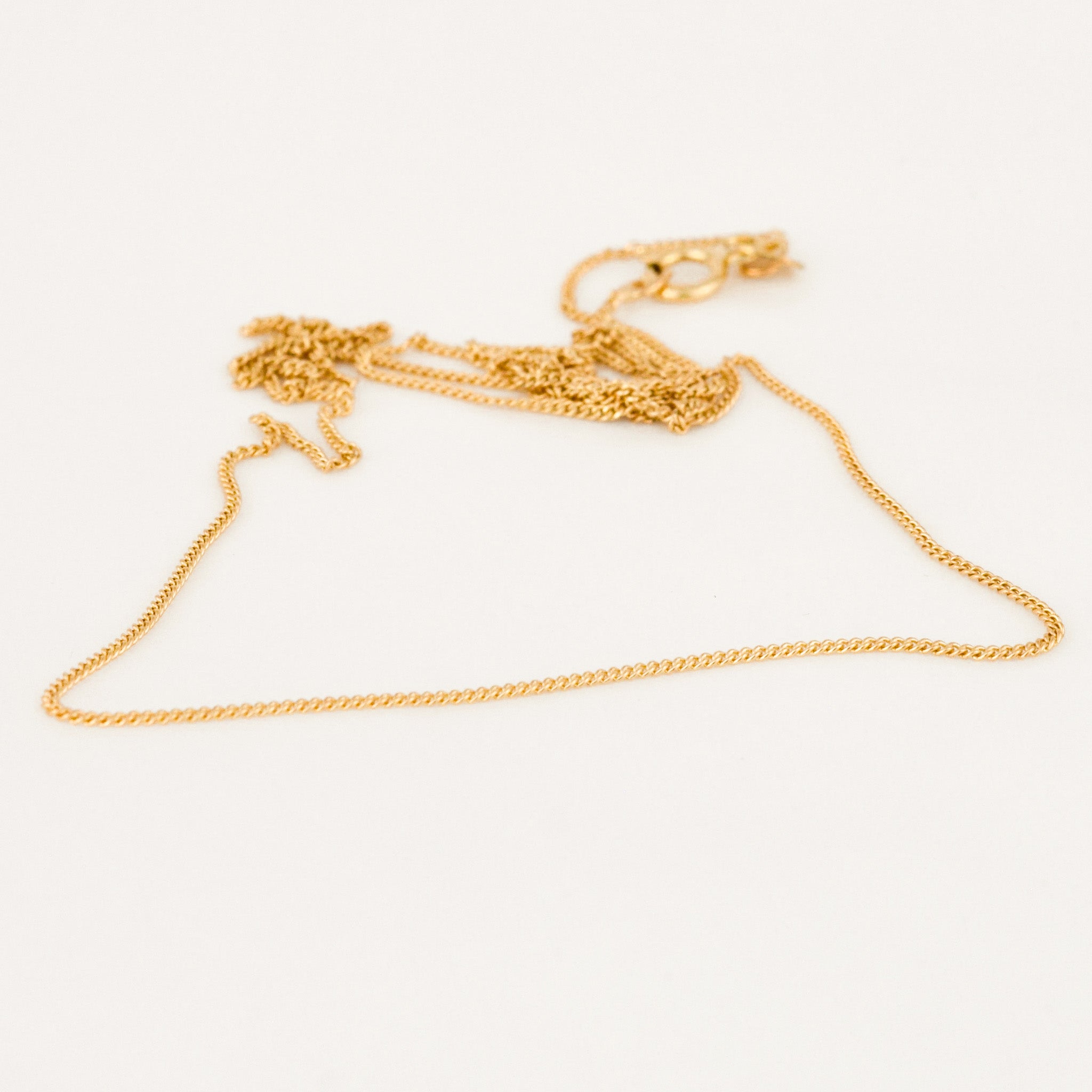 vintage 20" gold Dainty Curb Chain