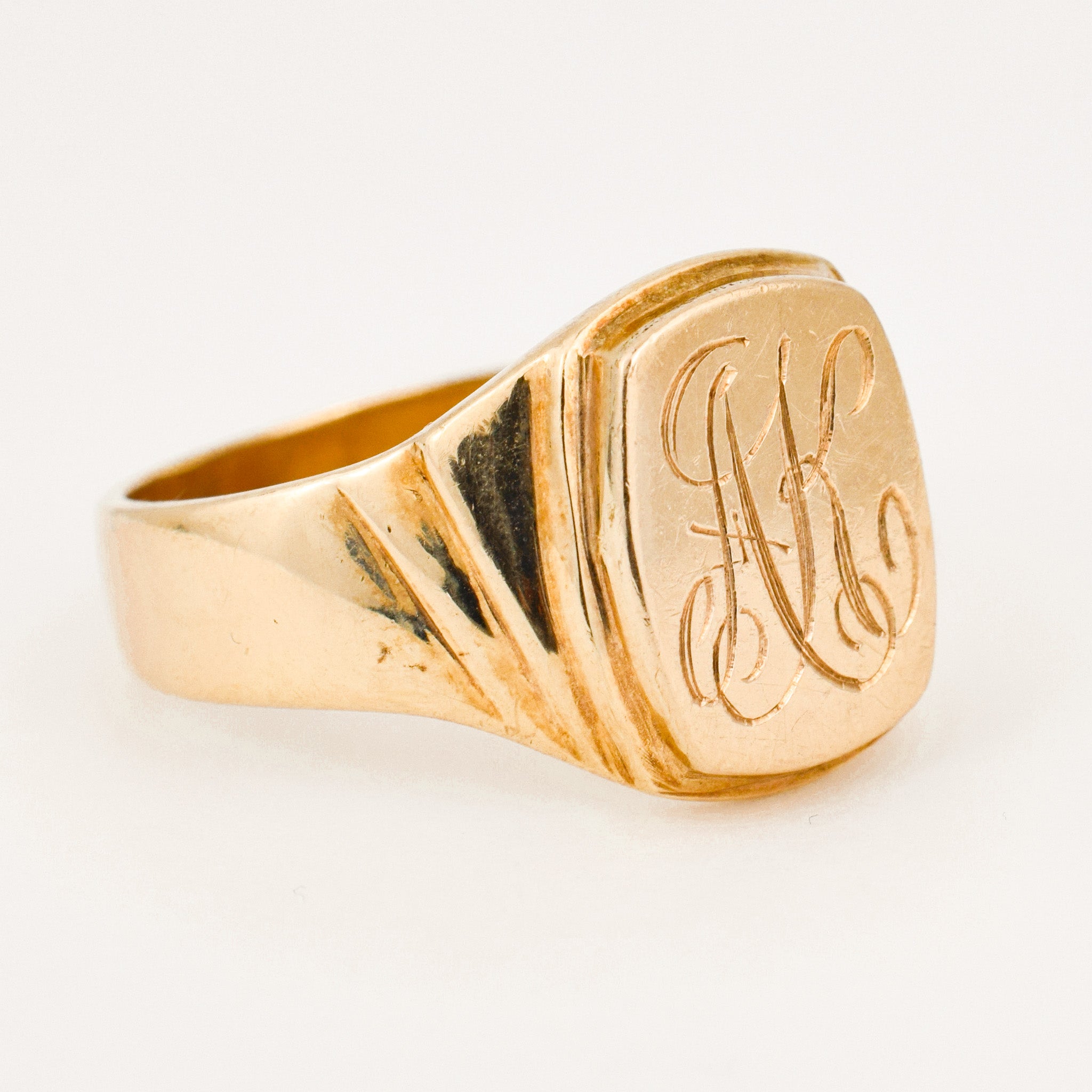 vintage 'AK' Signet Ring