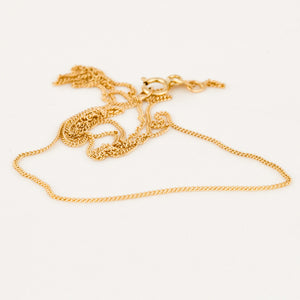 vintage 20" gold Dainty Curb Chain