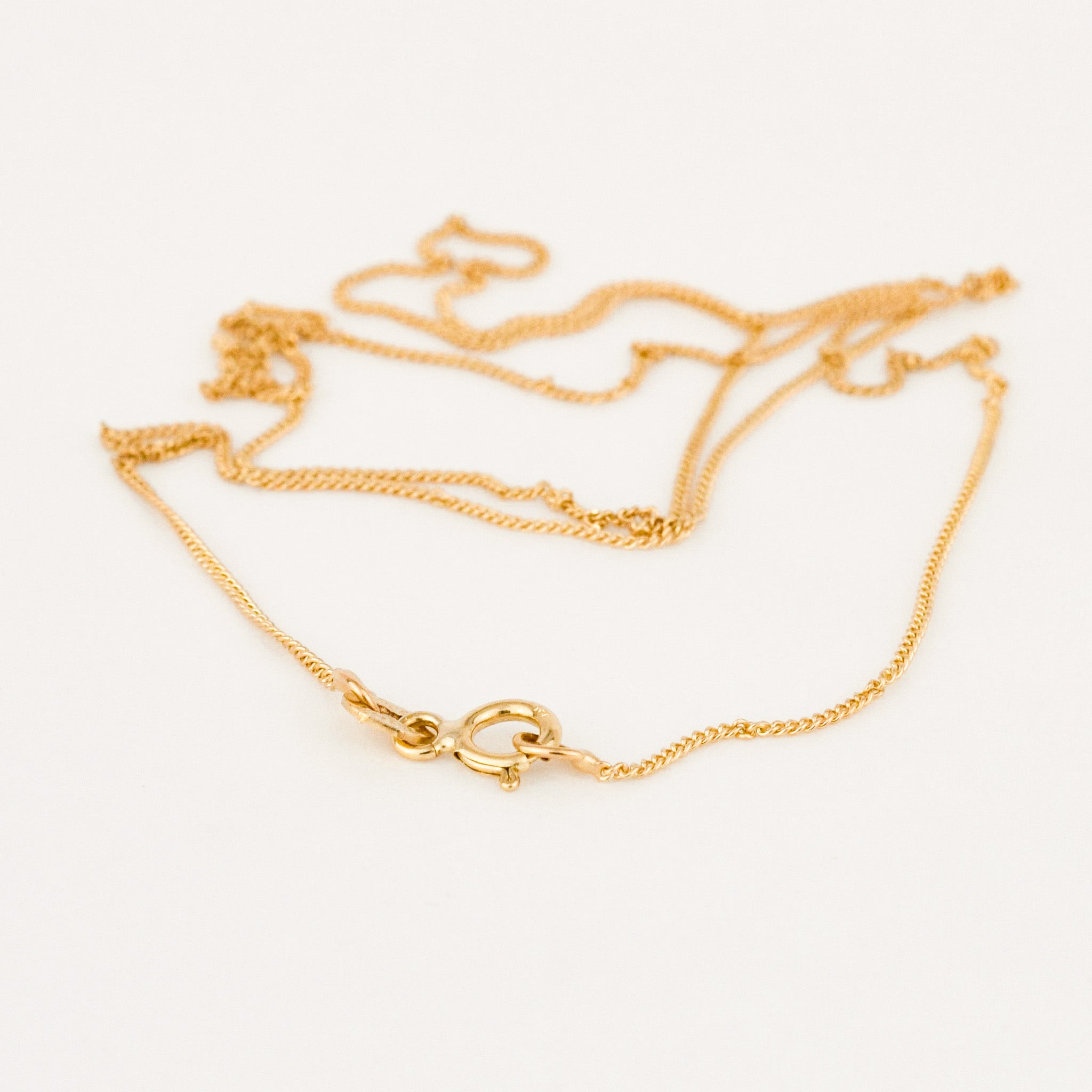 vintage 20" gold Dainty Curb Chain