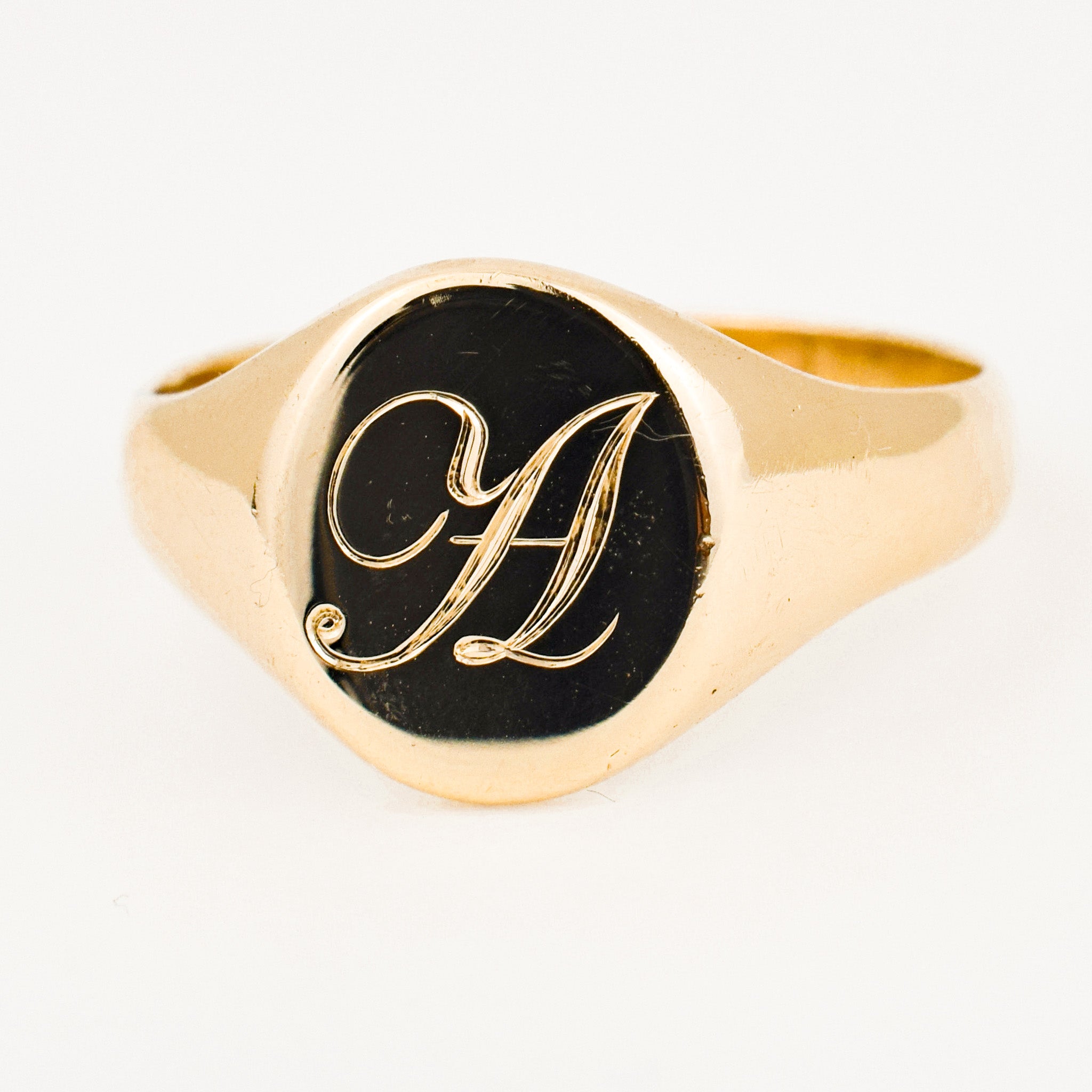 vintage 'A' Signet Ring 