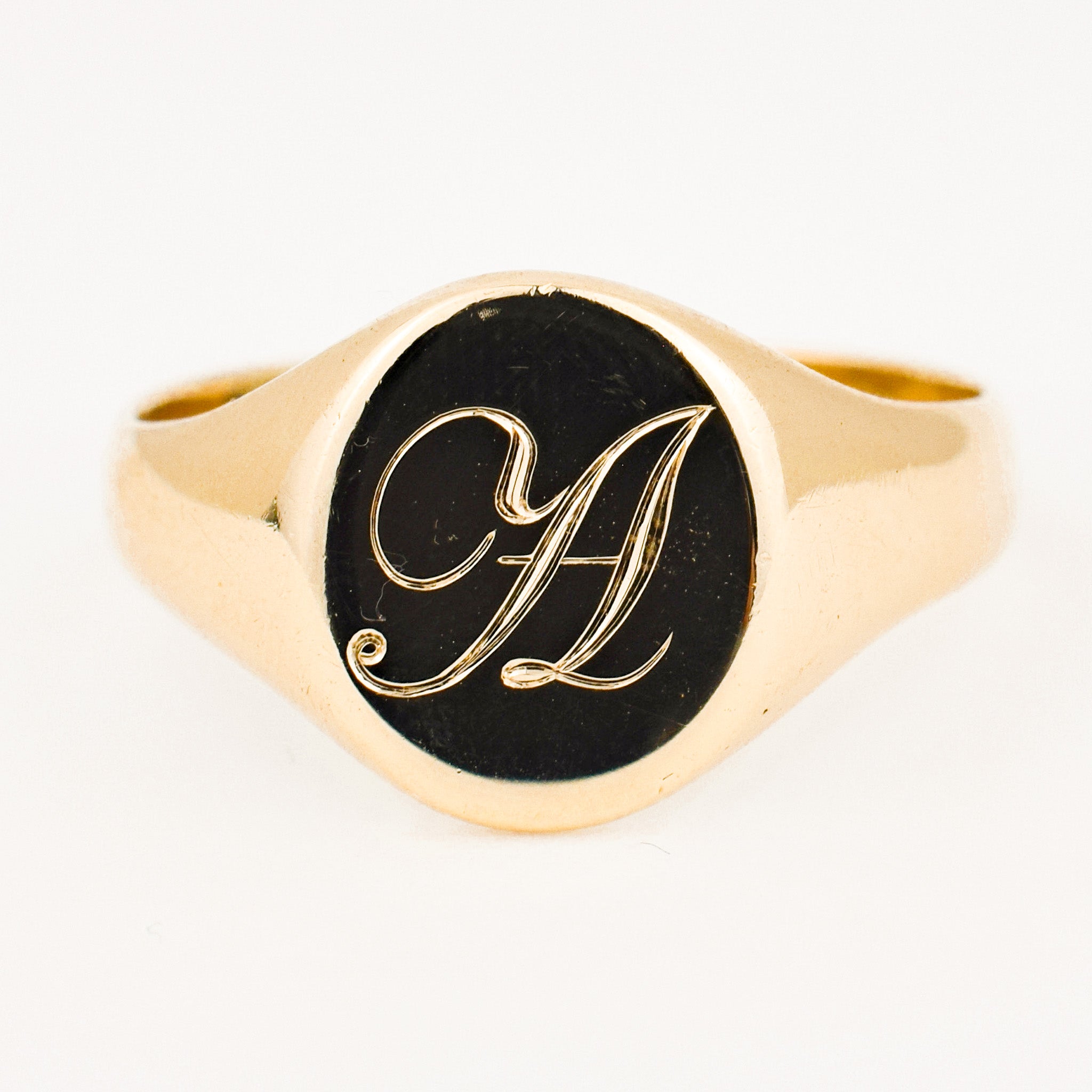 vintage 'A' Signet Ring 