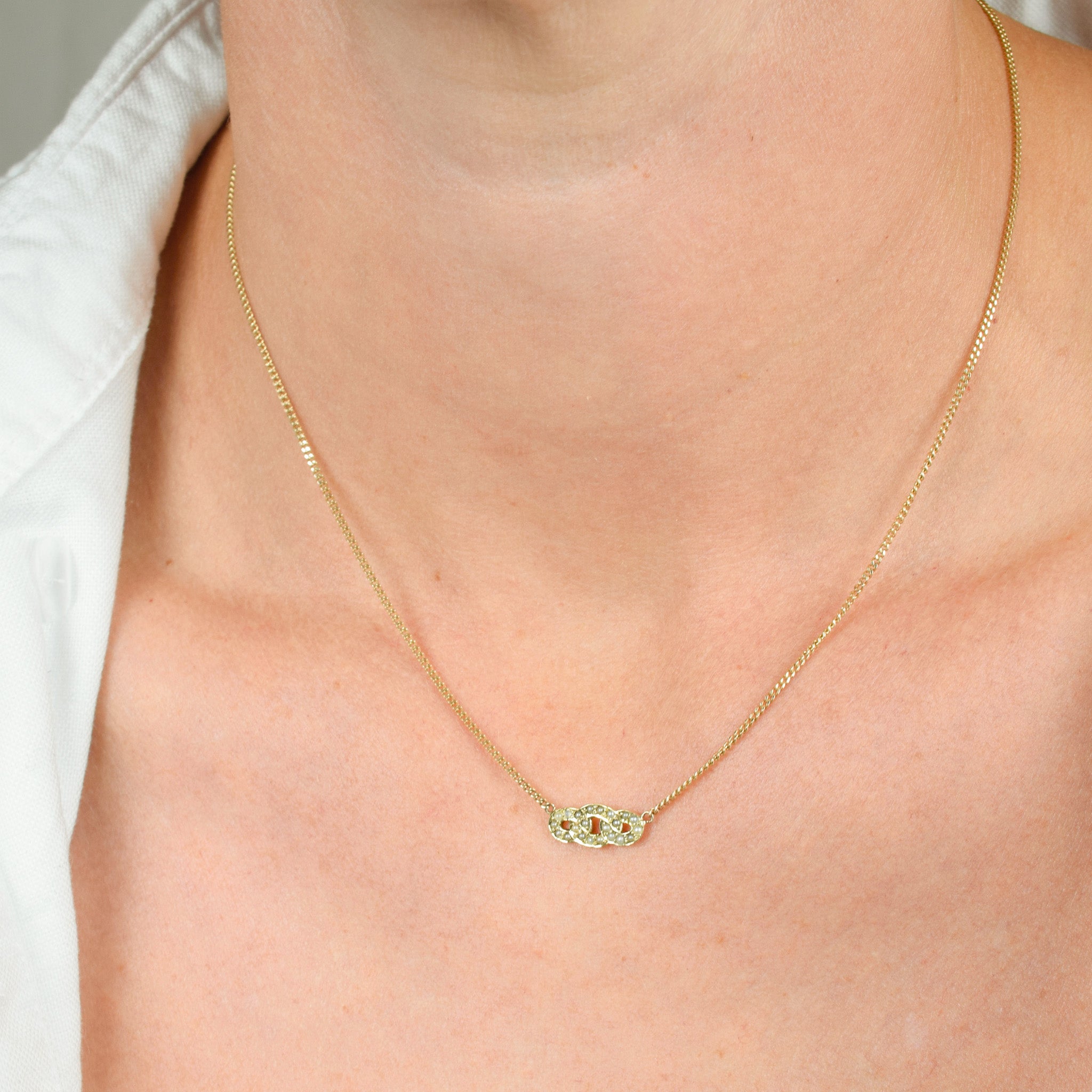 Antique Seed Pearl Conversion Necklace