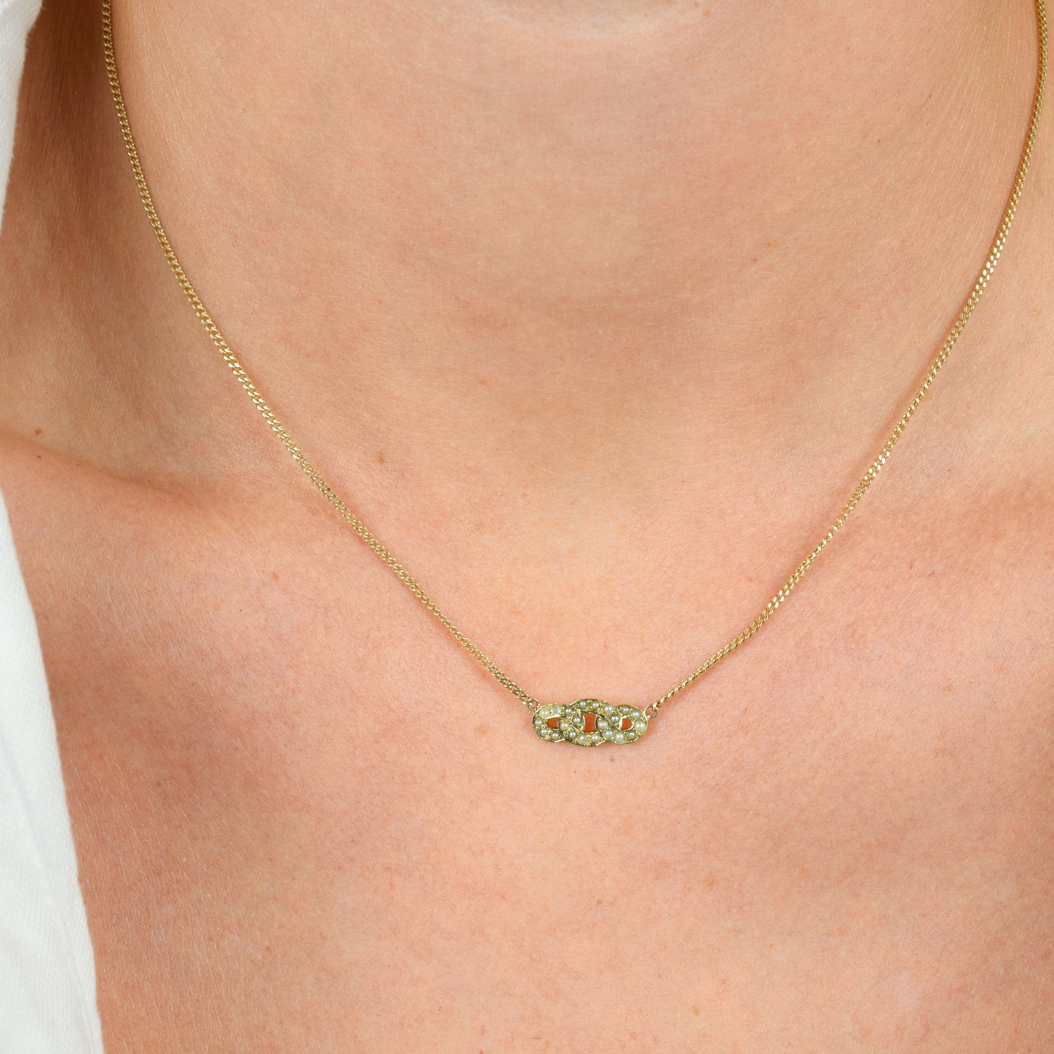 Antique Seed Pearl Conversion Necklace