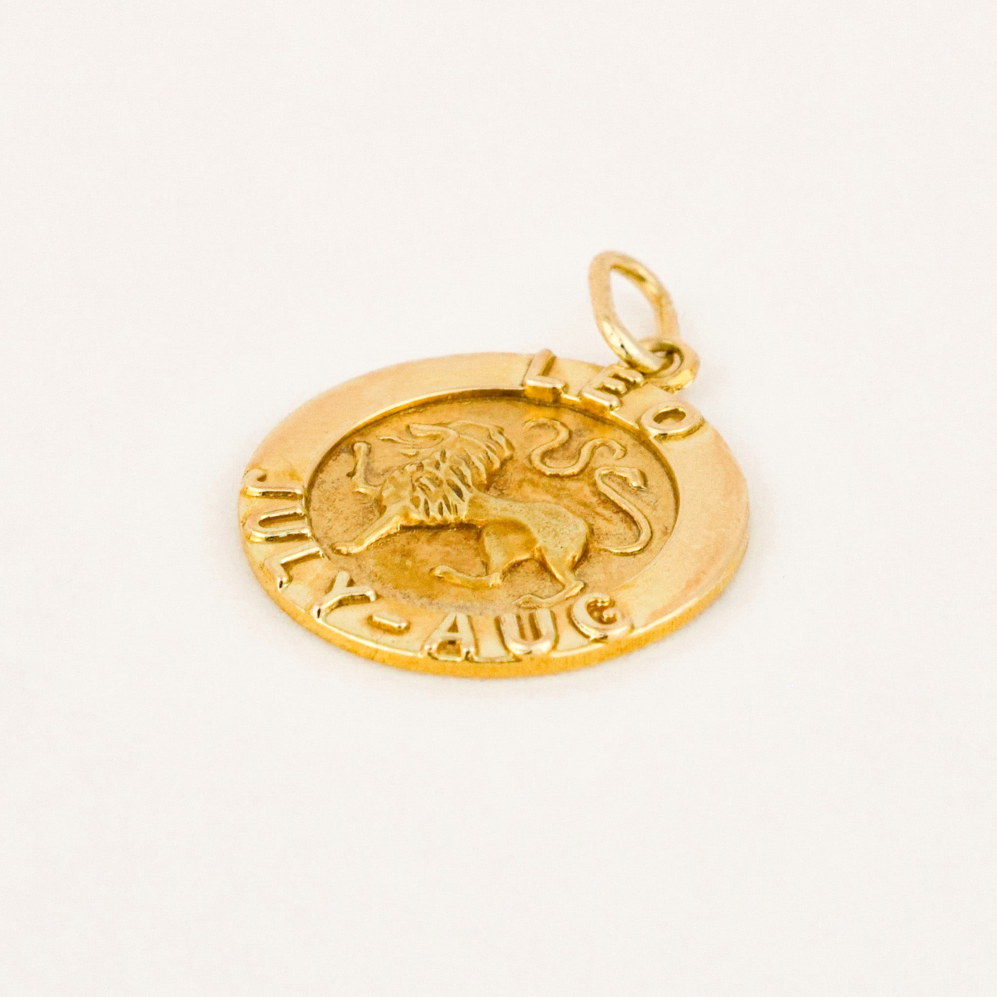 vintage leo zodiac charm 