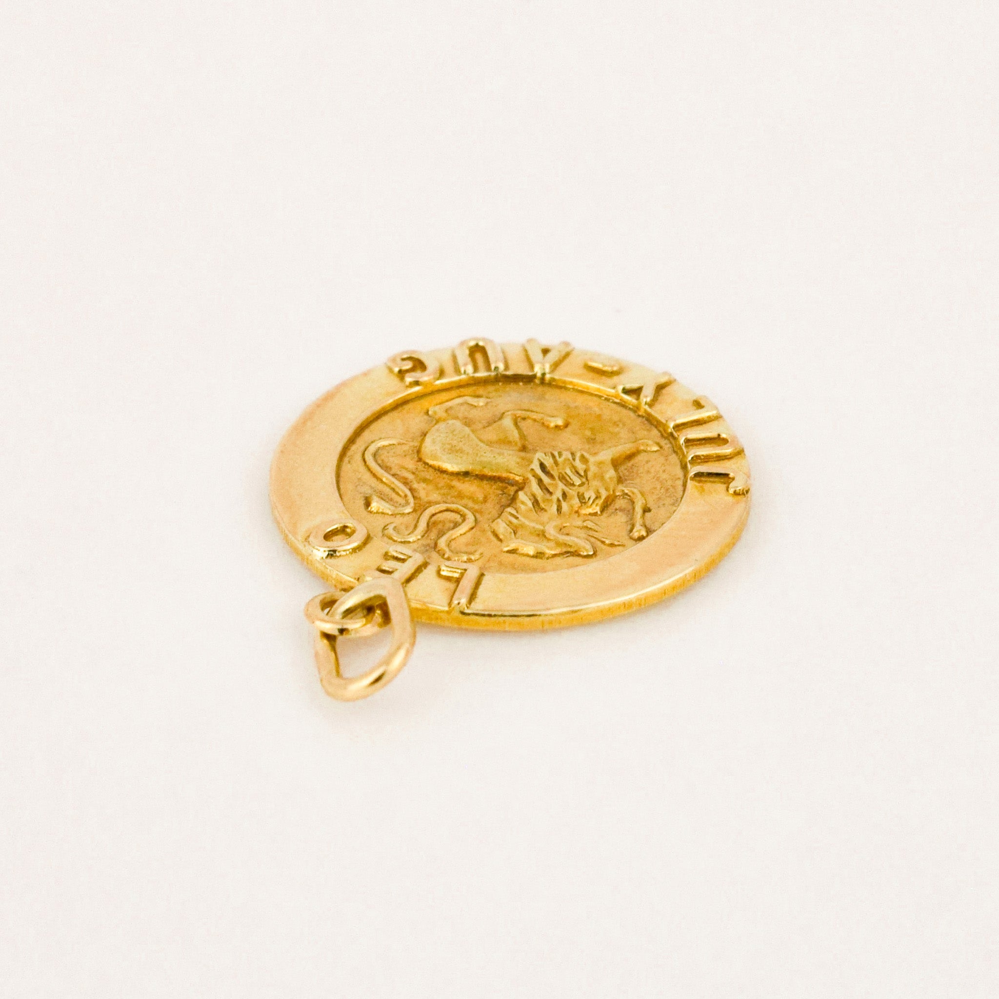 vintage leo zodiac charm 