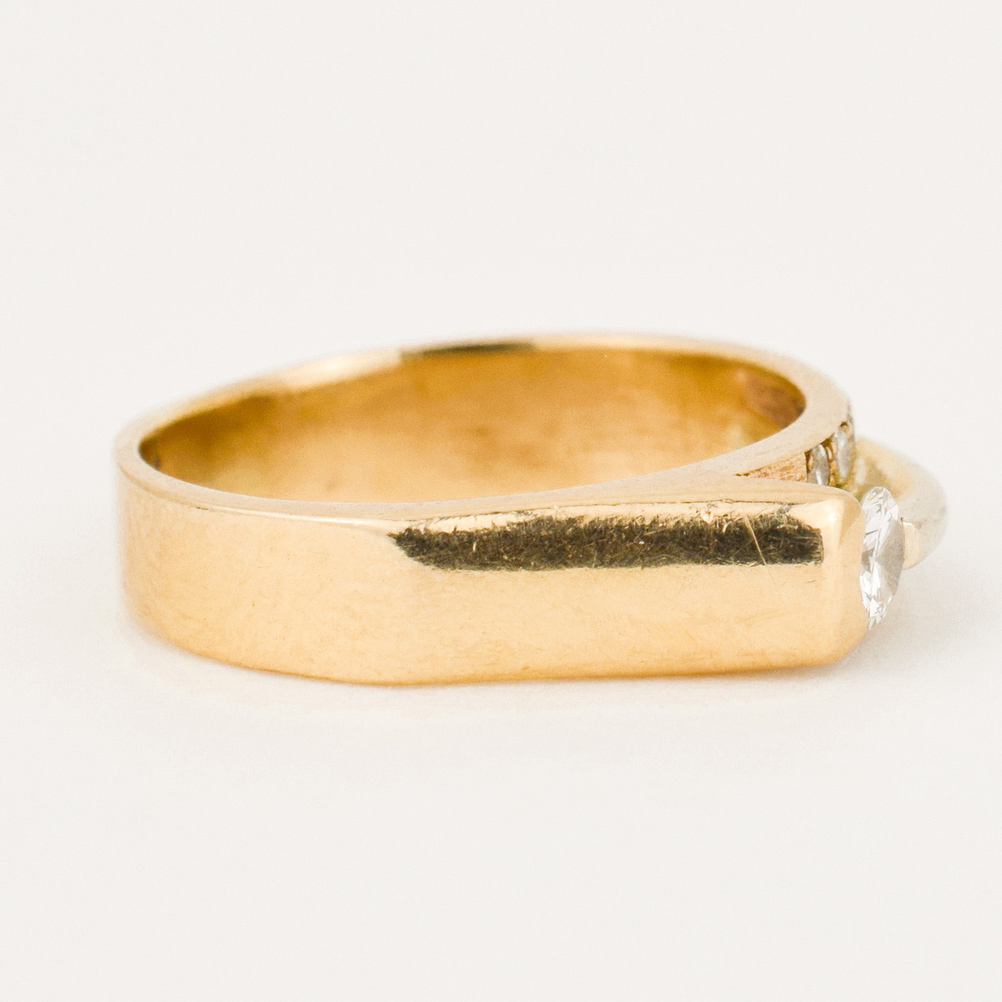 vintage Asymmetrical Diamond Band
