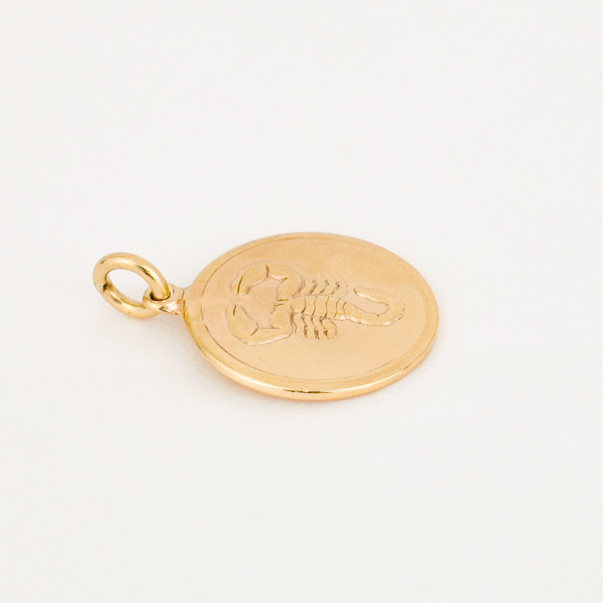 vintage Circular Scorpio Zodiac Charm