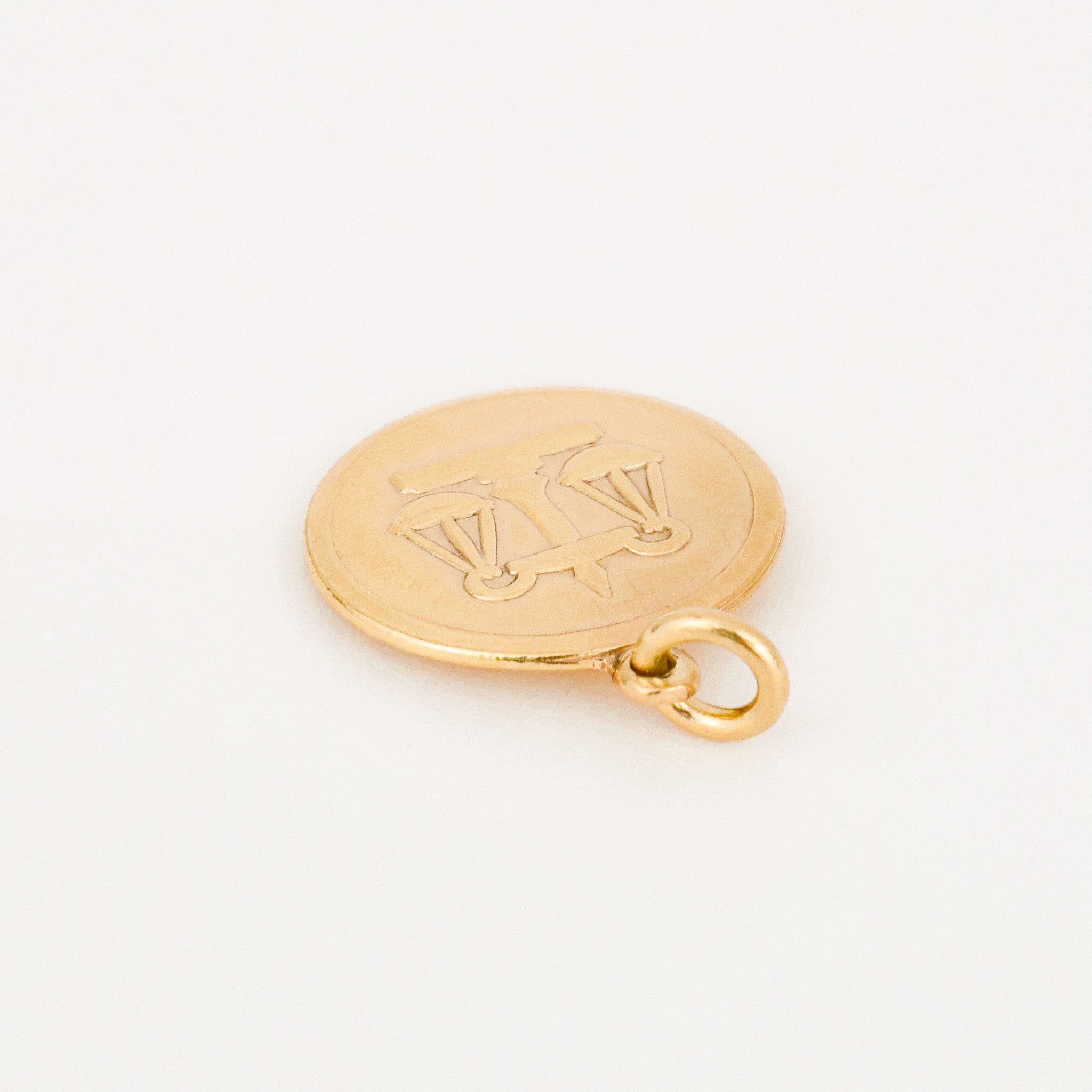 vintage Circular Libra Zodiac Charm