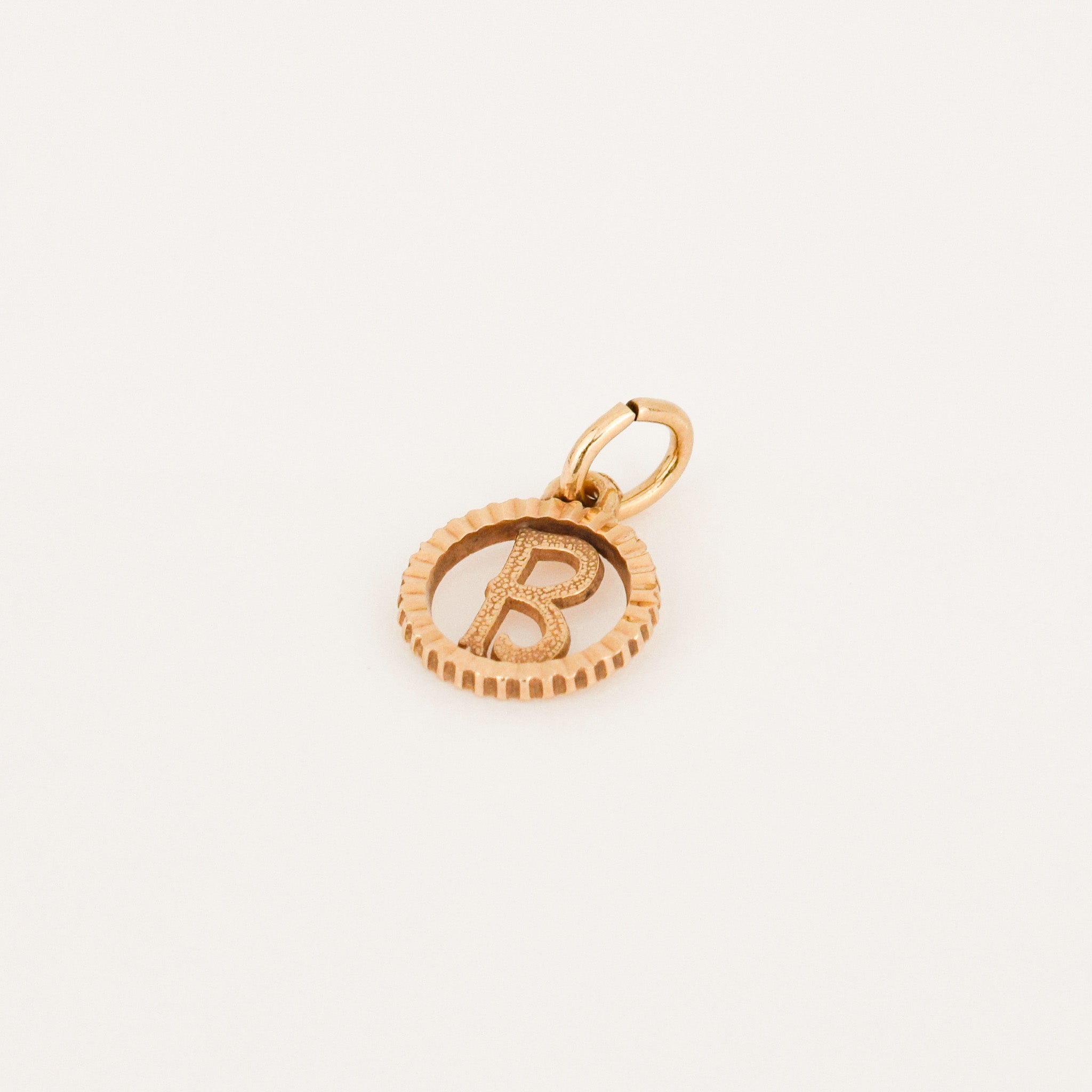 vintage 'B' charm pendant 