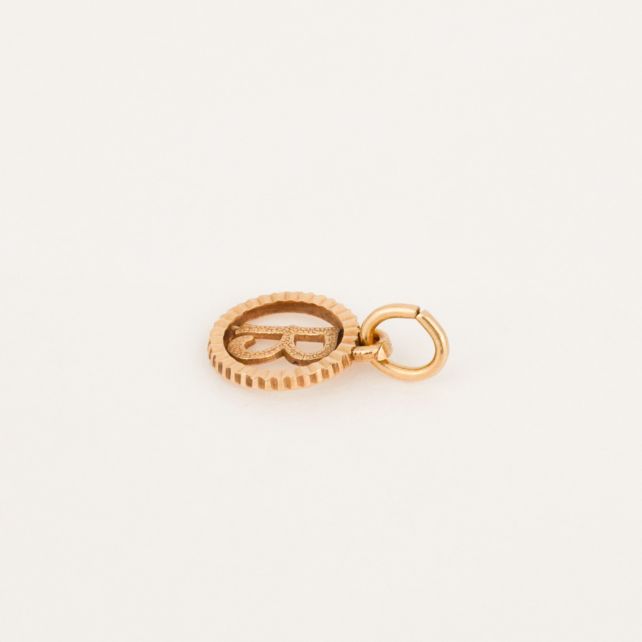 vintage 'B' charm pendant
