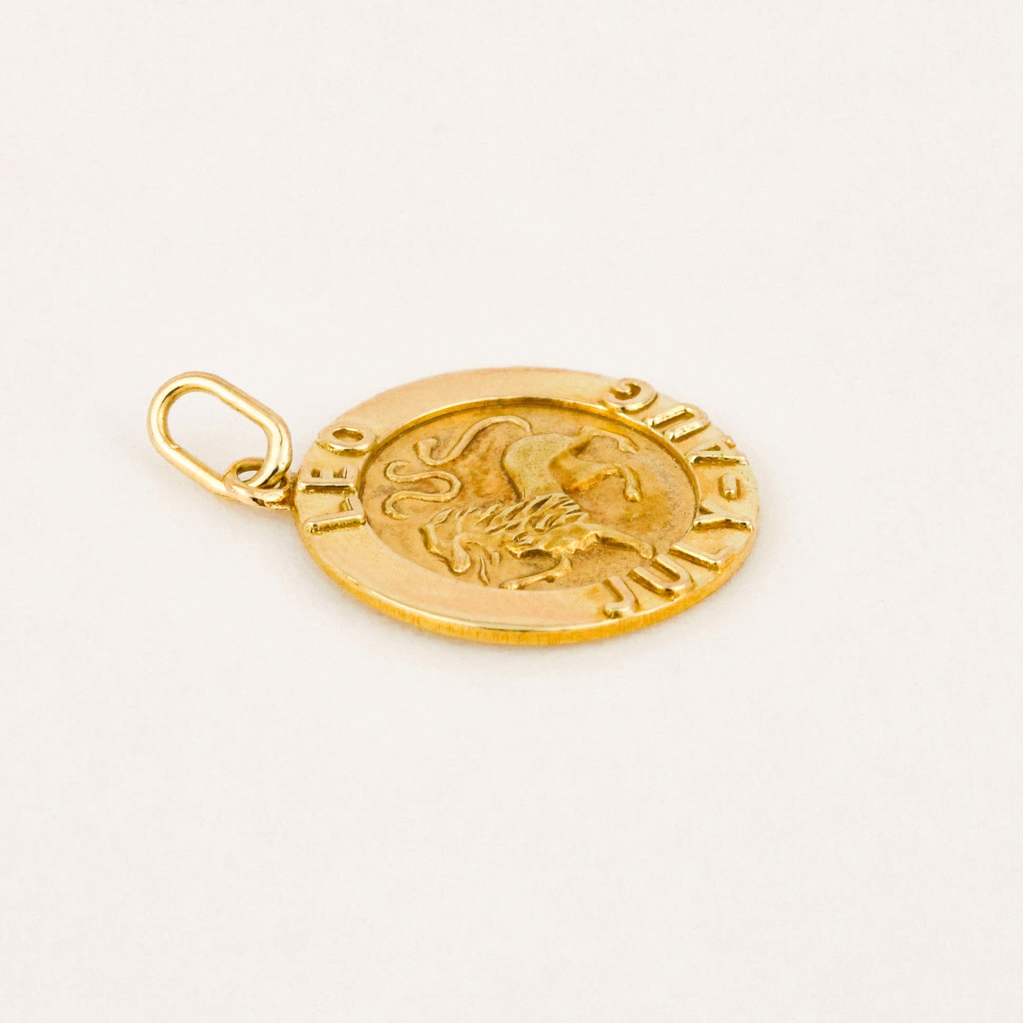 vintage leo zodiac charm 