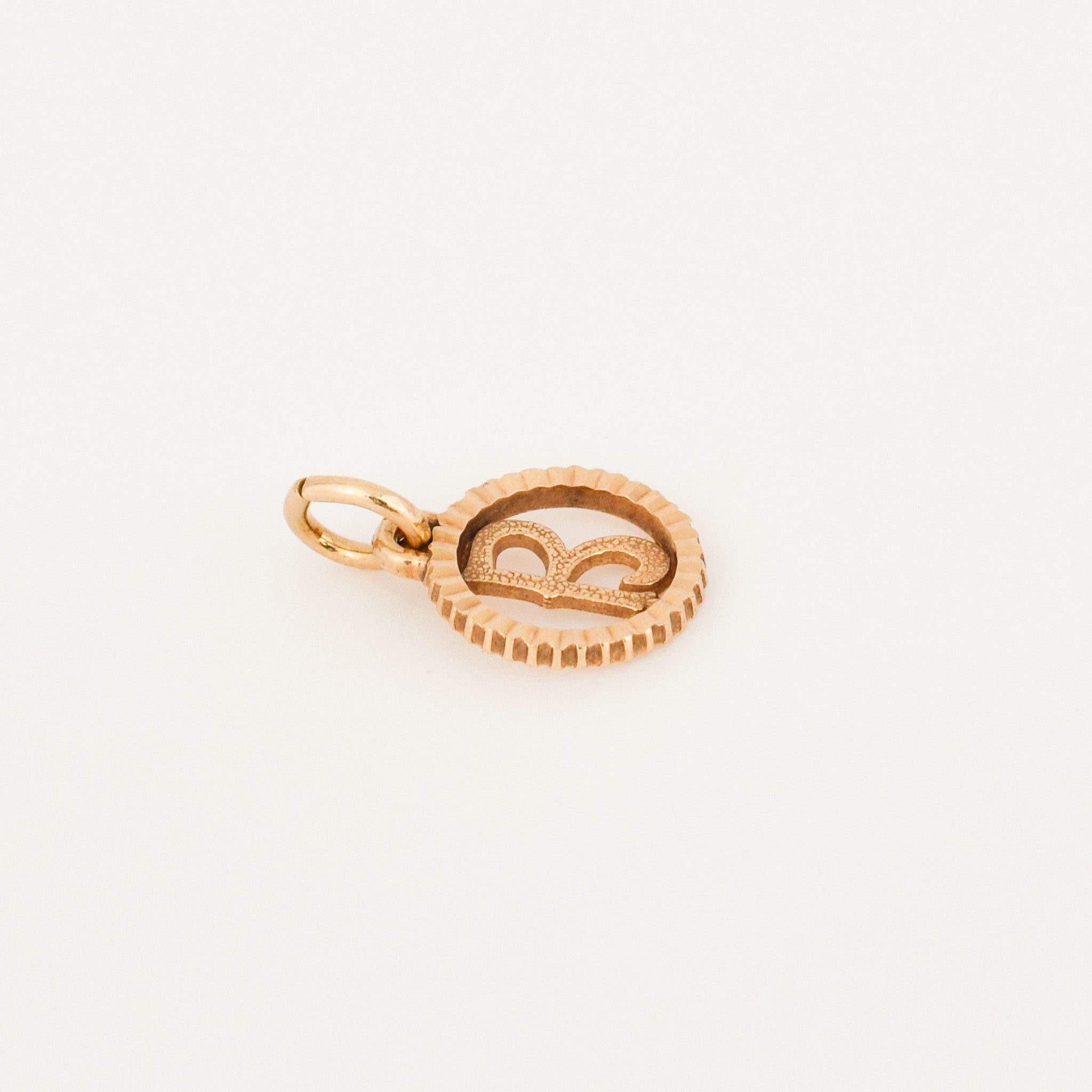 vintage 'B' charm pendant