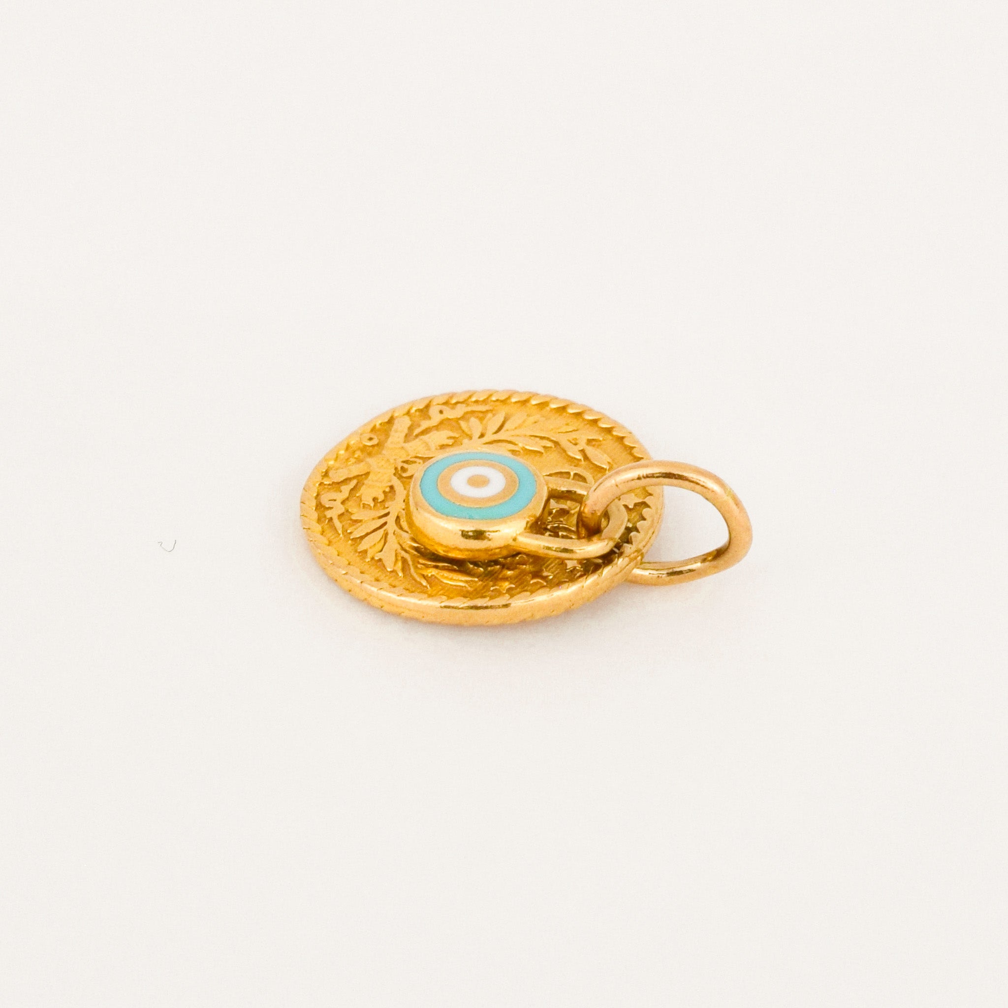 vintage Enamel Evil Eye Charm