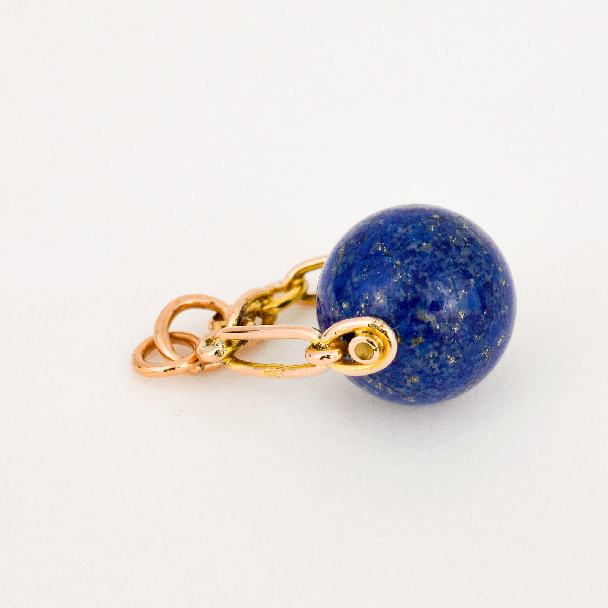 vintage lapis spinner pendant