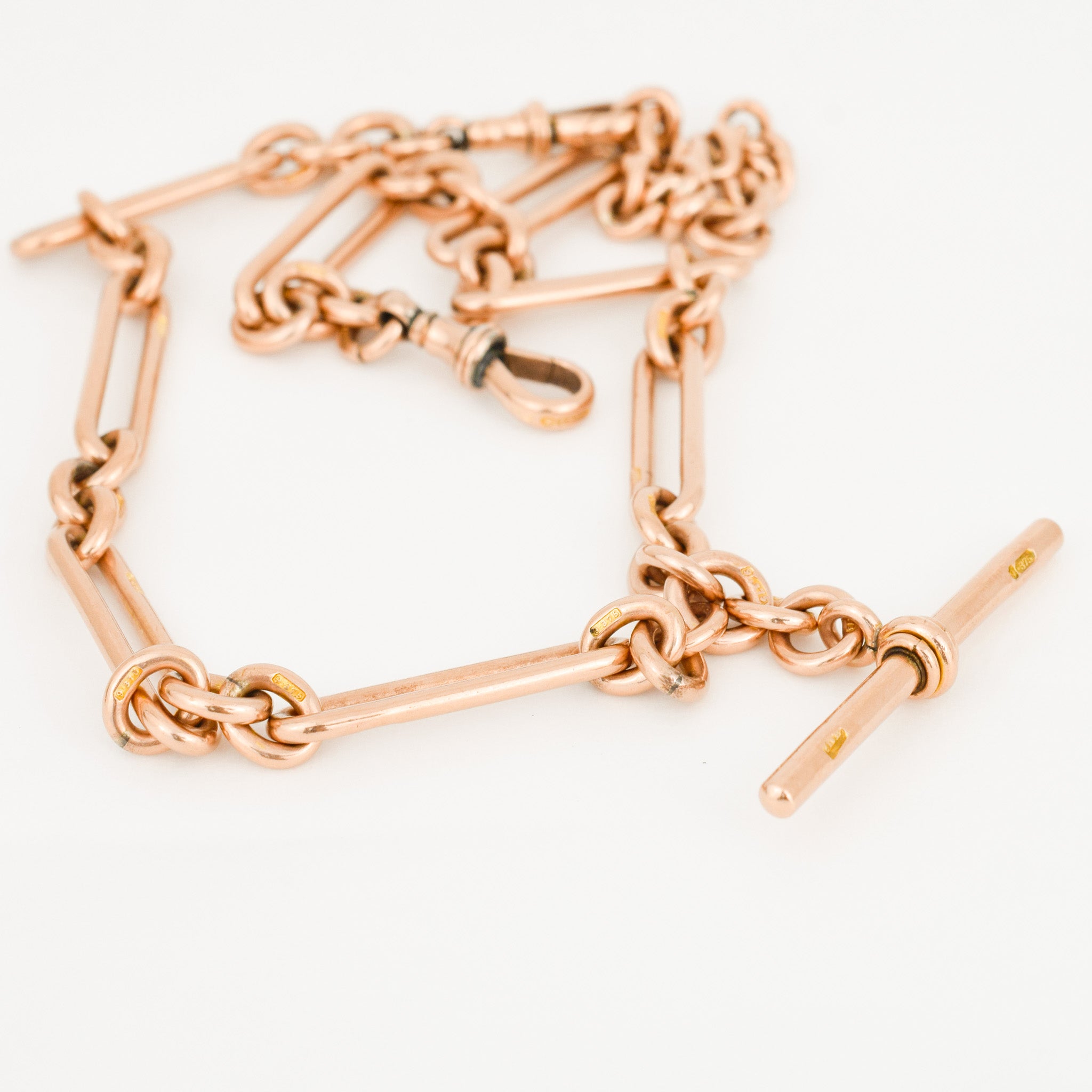 18" Victorian Gold Trombone Chain Necklace