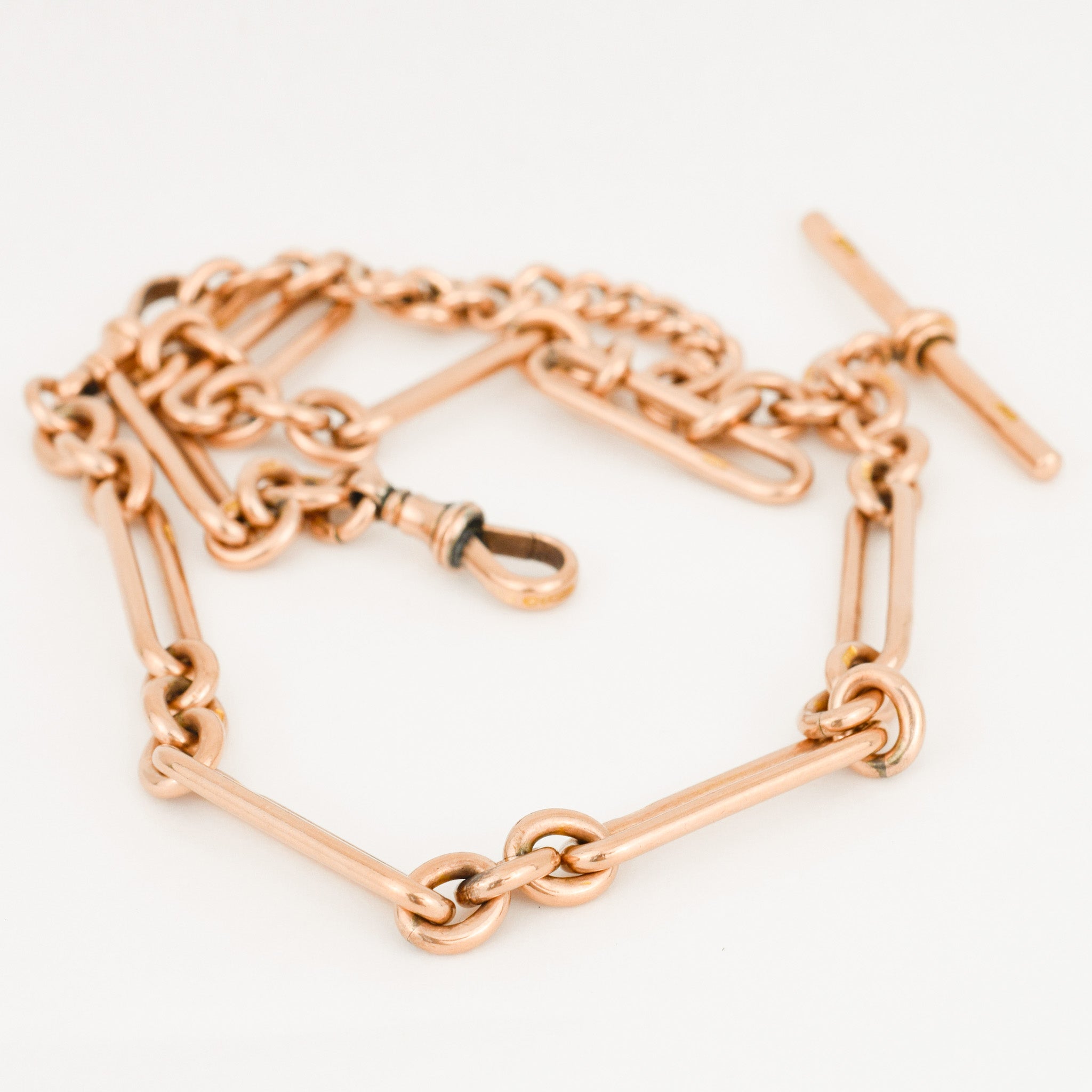 18" Victorian Gold Trombone Chain Necklace