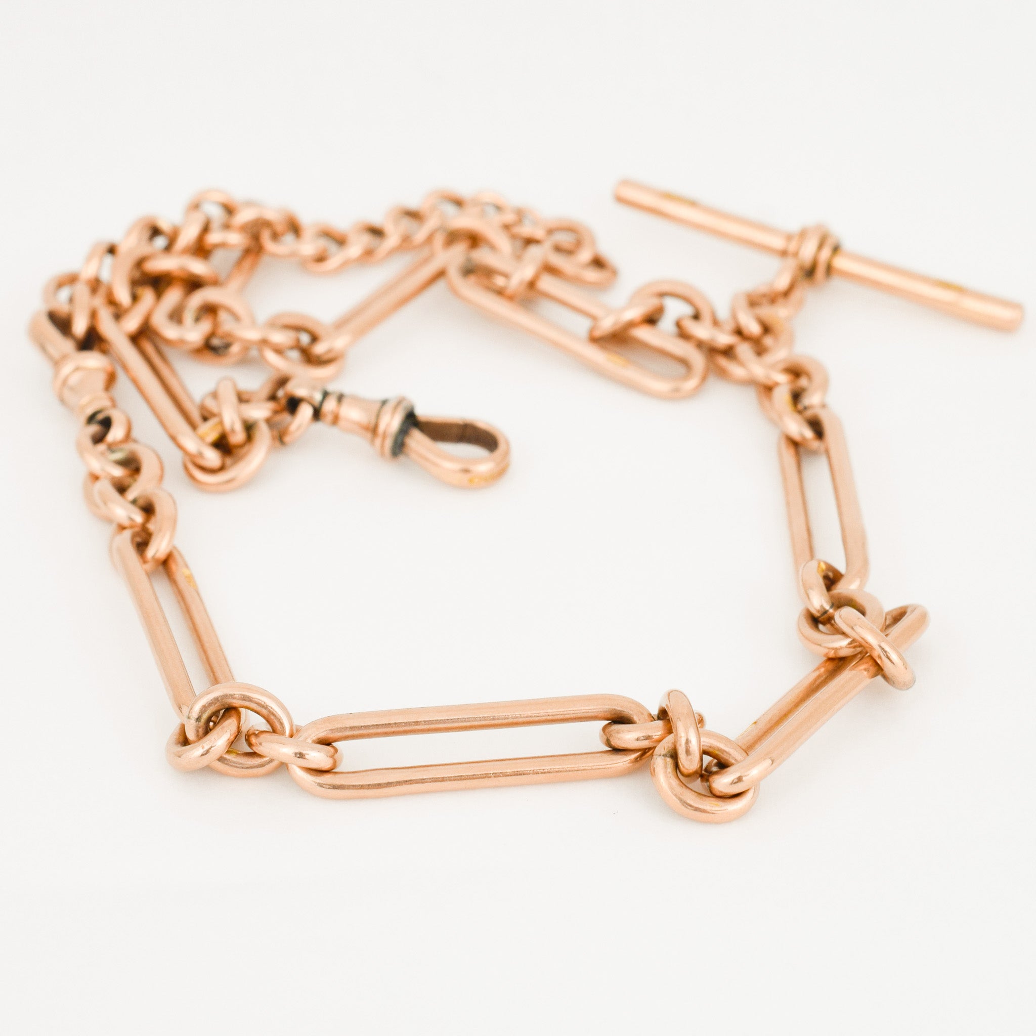 18" Victorian Gold Trombone Chain Necklace