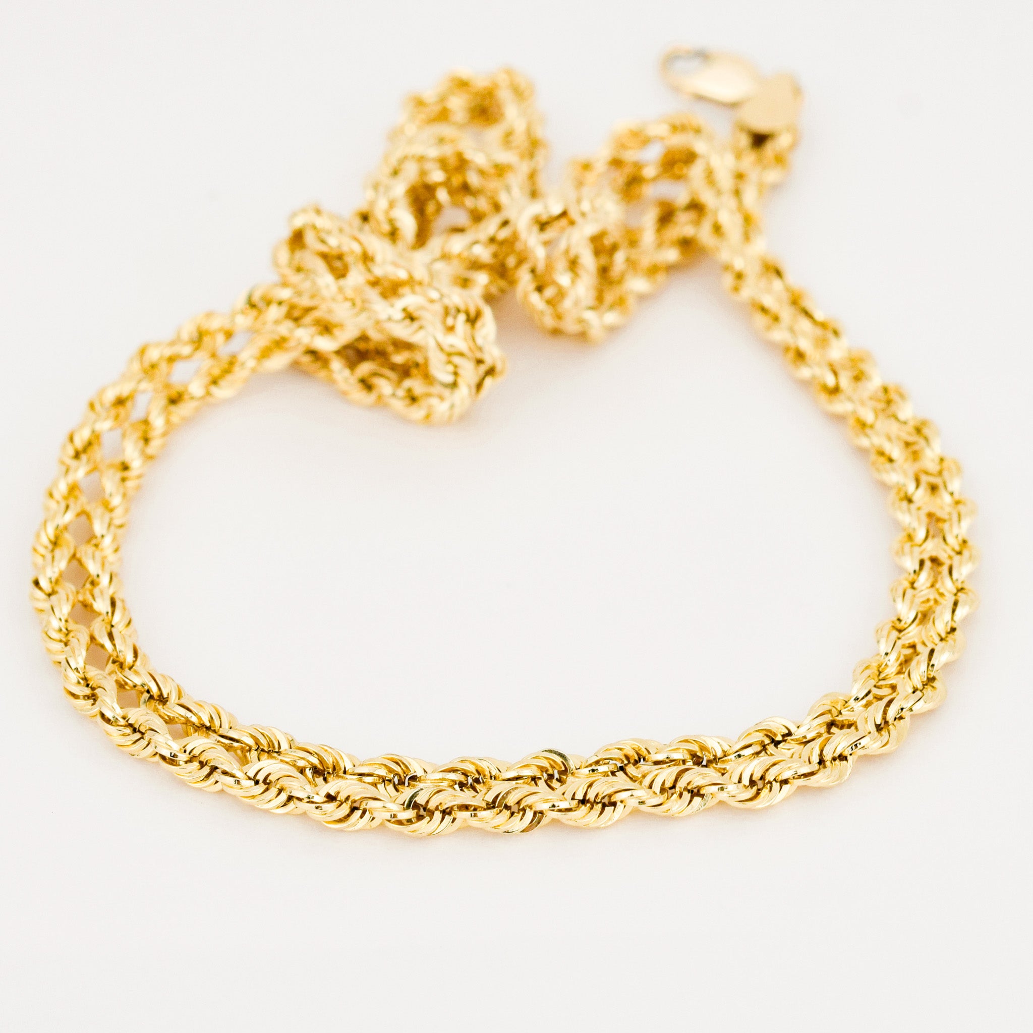 vintage 17" Double Layer Rope Chain