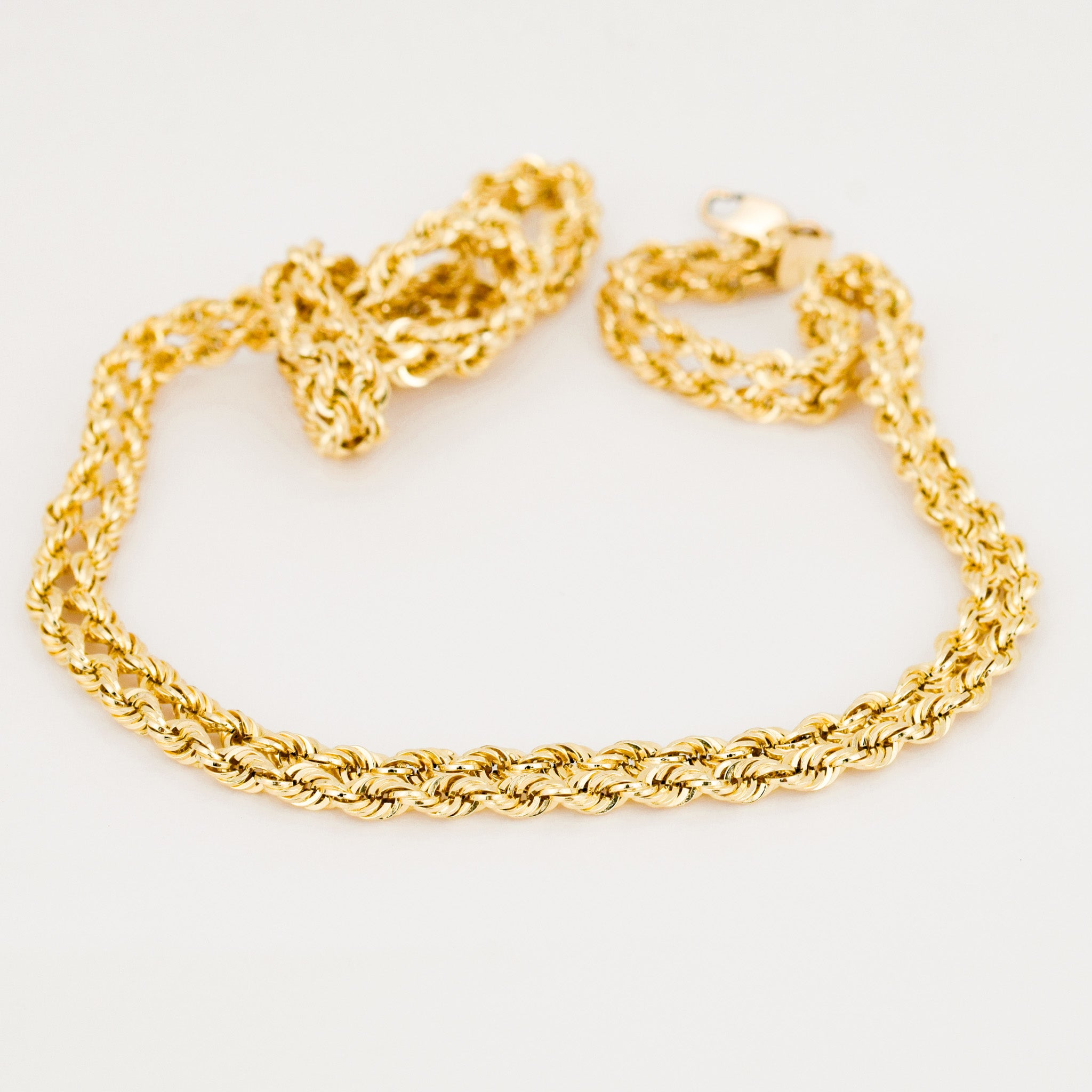 vintage 17" Double Layer Rope Chain