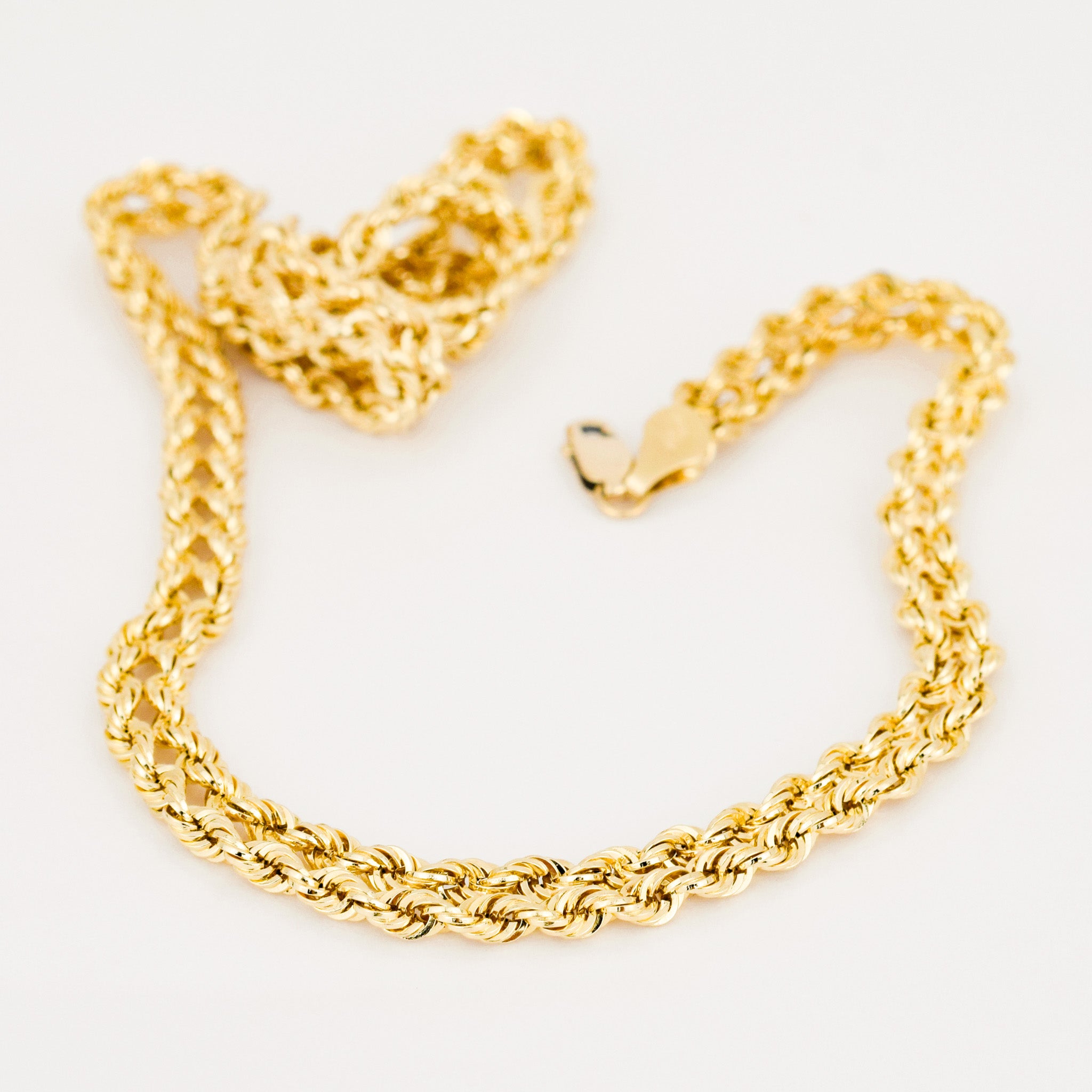 vintage 17" Double Layer Rope Chain