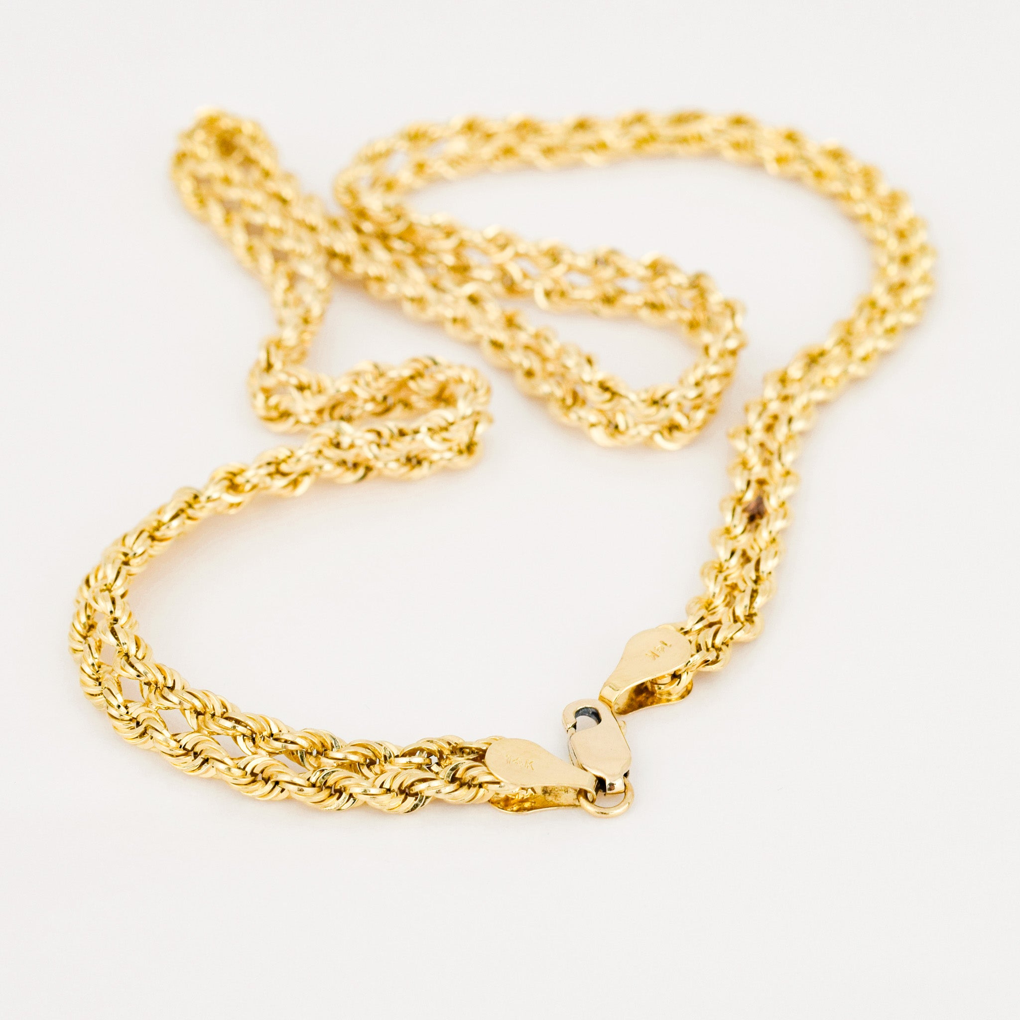 vintage 17" Double Layer Rope Chain