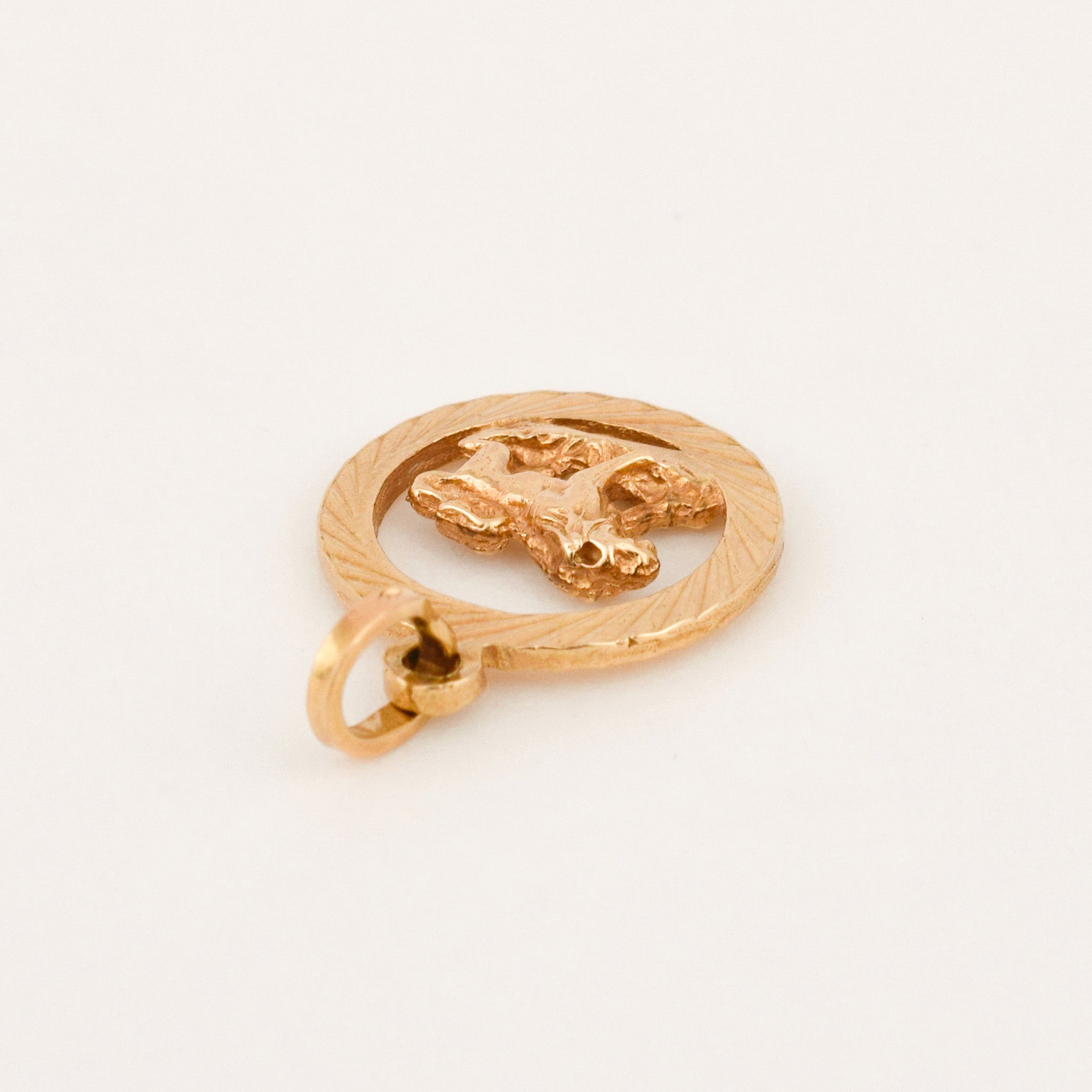 vintage leo zodiac charm 