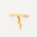 antique cornicello broach