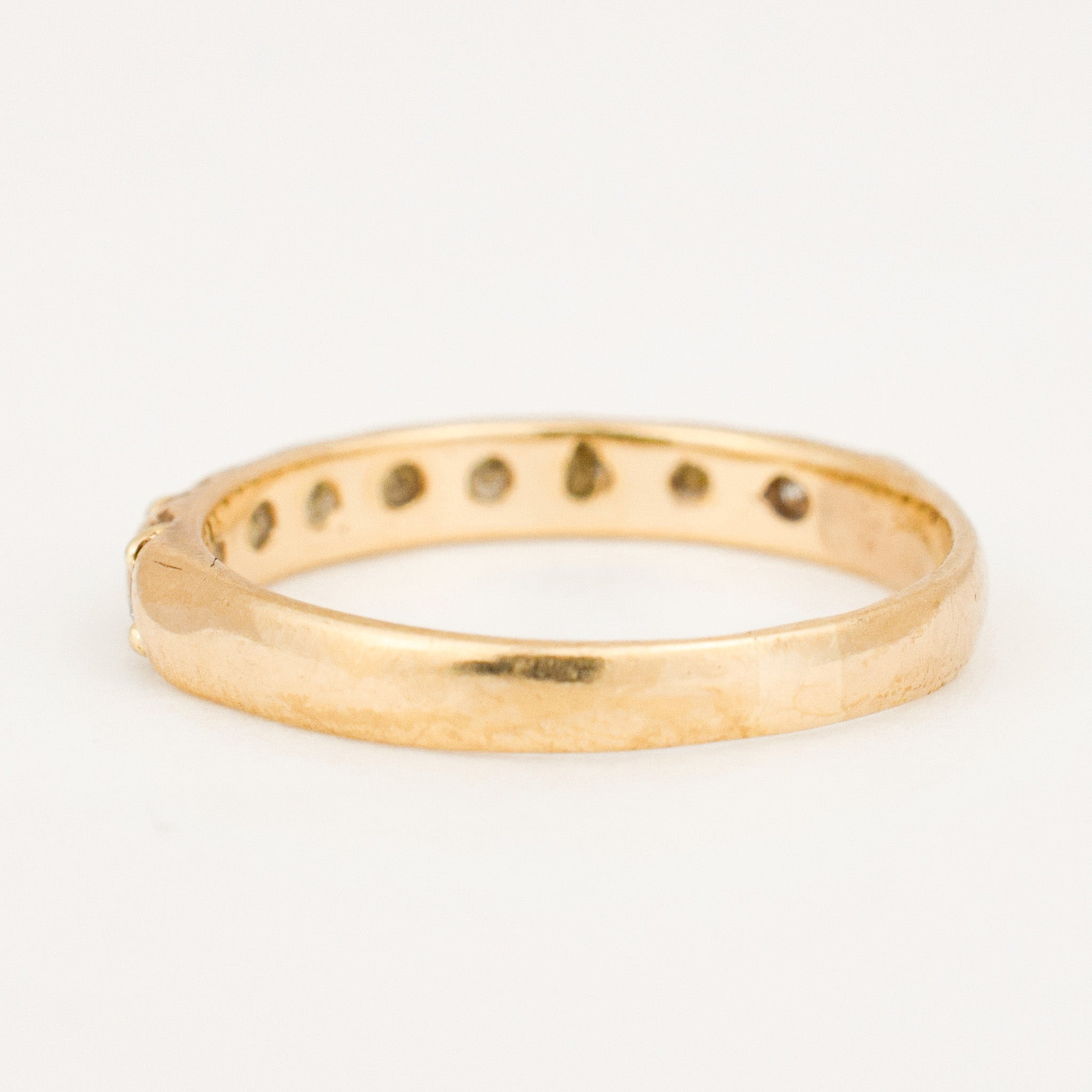 vintage gold Dainty Diamond Band