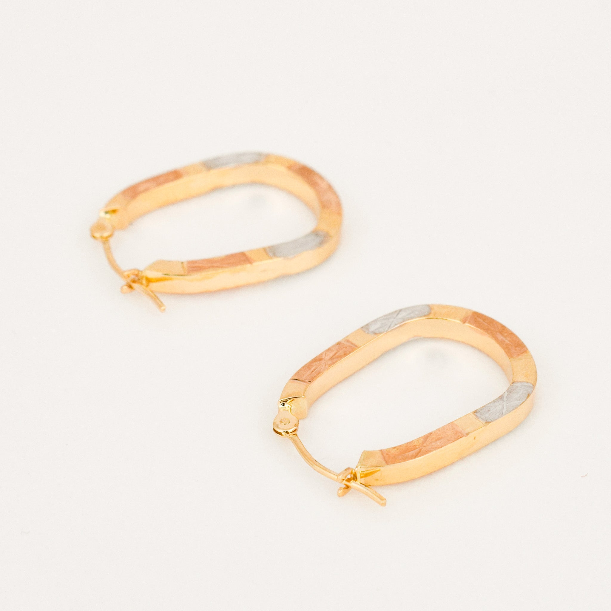 vintage 20.6mm Tri-Tone Hoops