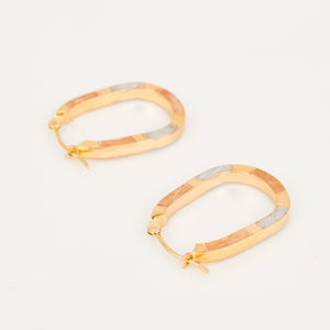 vintage 20.6mm Tri-Tone Hoops