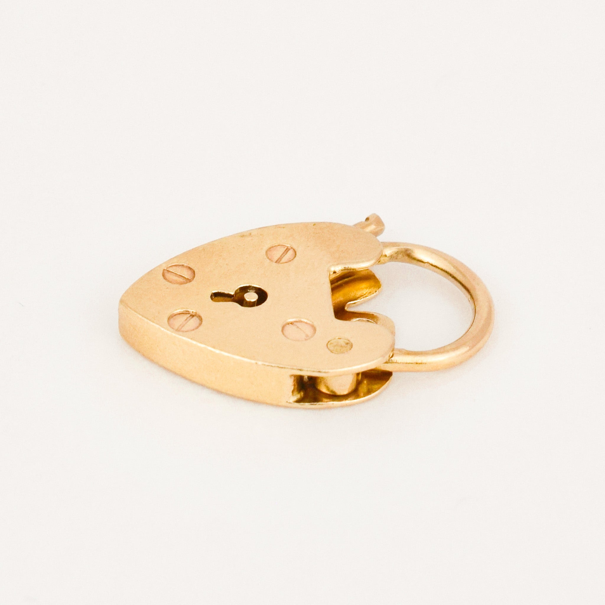 Antique Heart Padlock Pendant