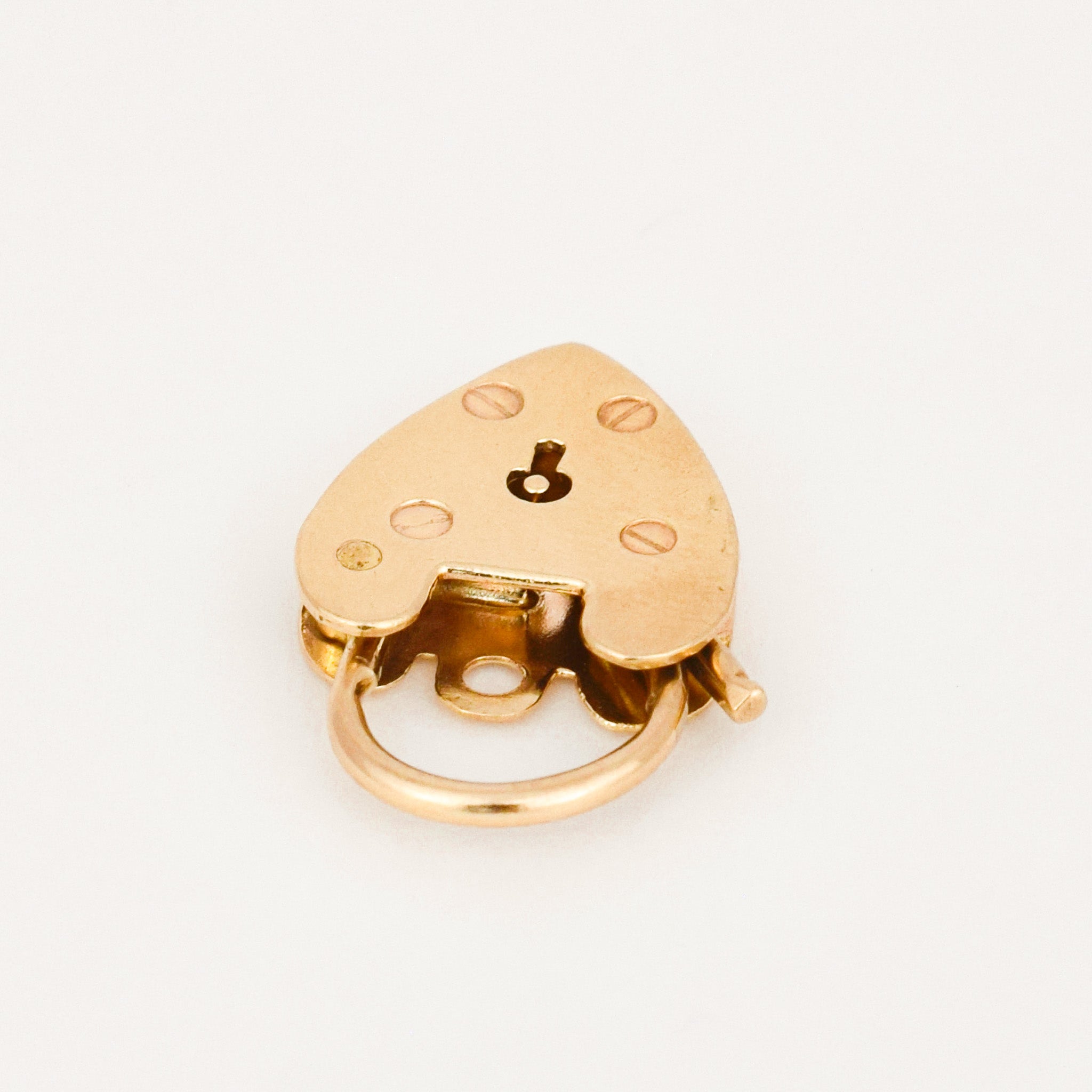 Antique Heart Padlock Pendant