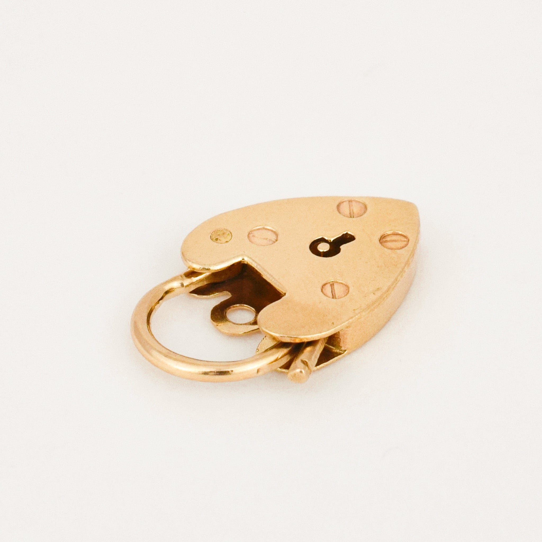 Antique Heart Padlock Pendant