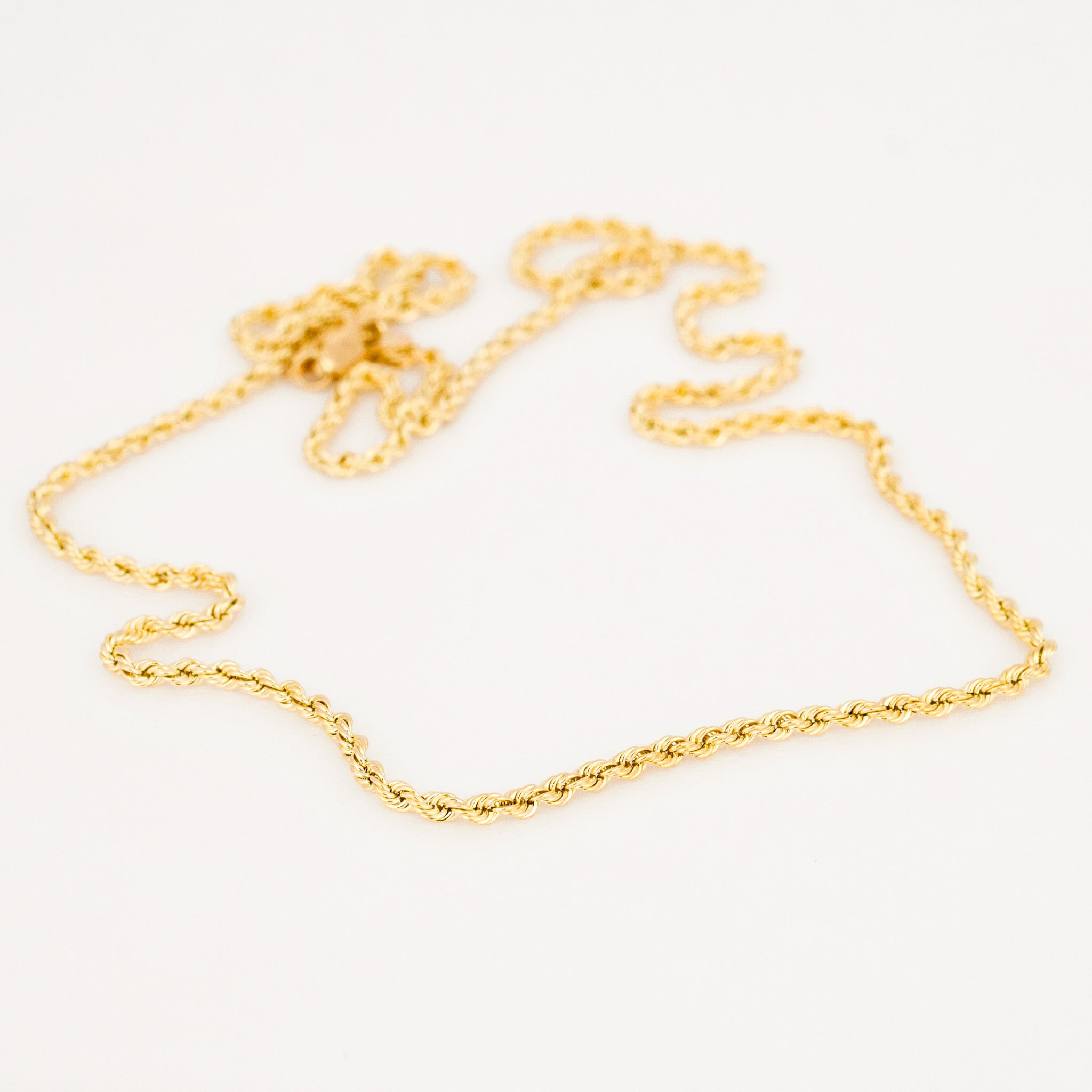 vintage 17.25" Rope Chain Necklace