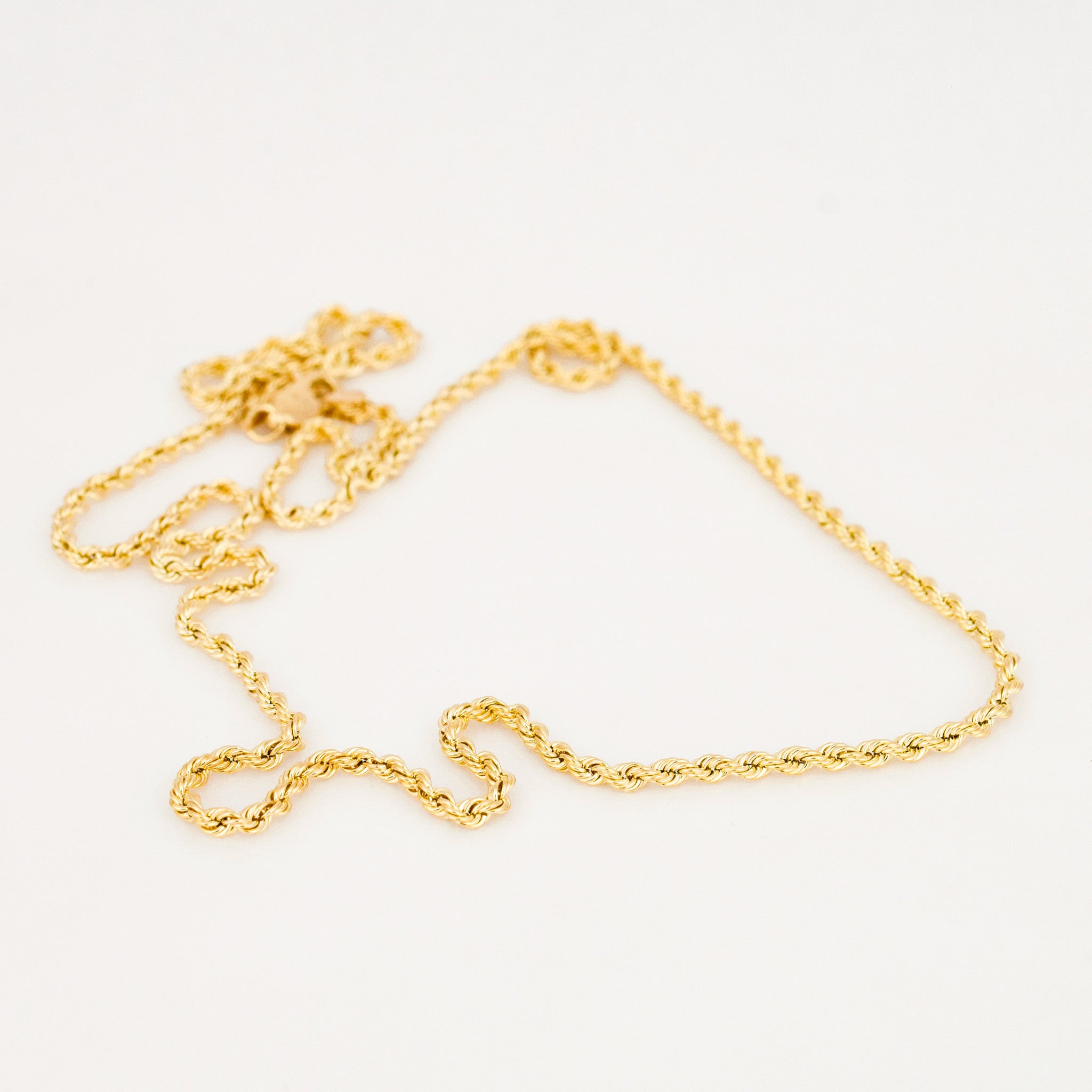 vintage 17.25" Rope Chain Necklace