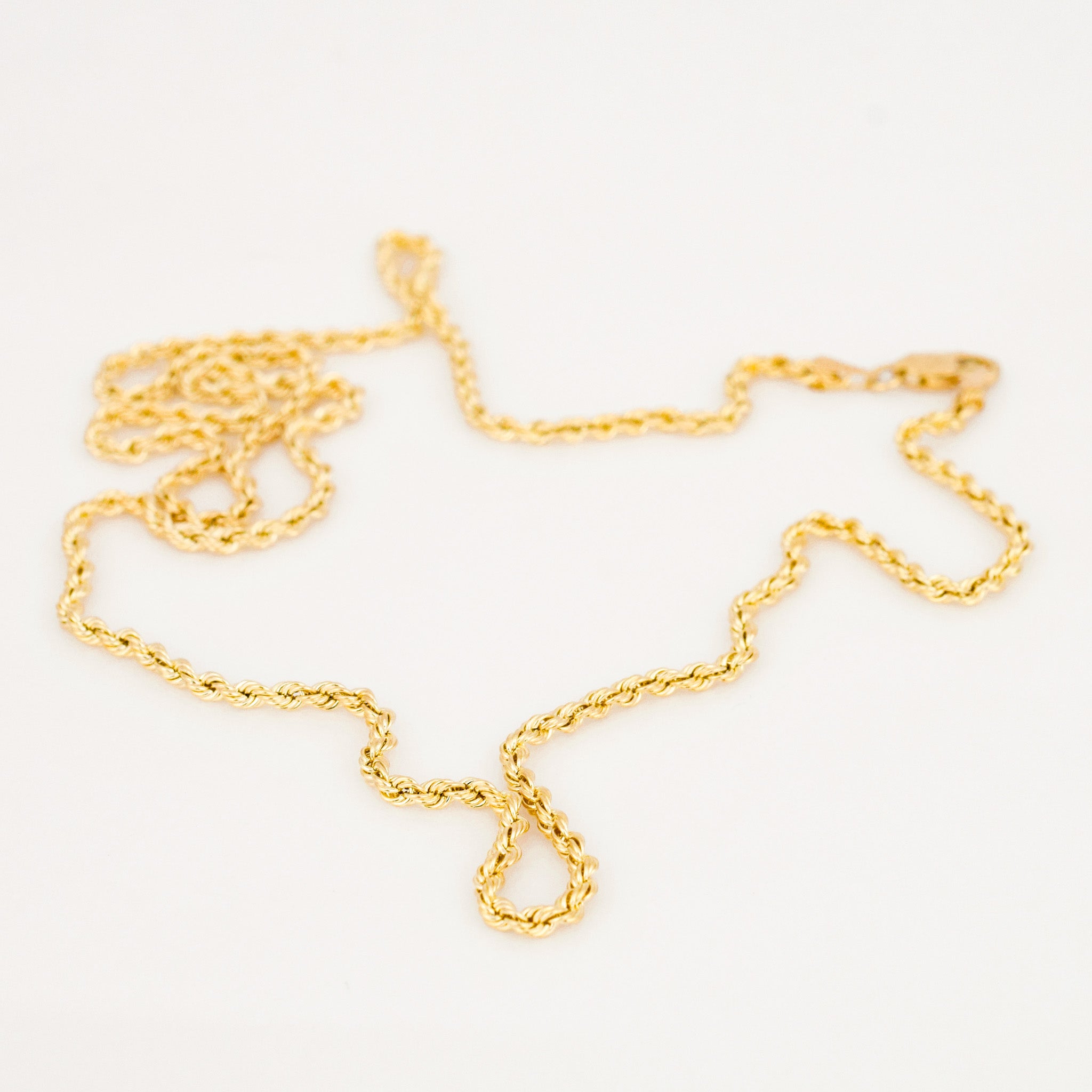 vintage 17.25" Rope Chain Necklace