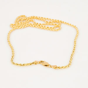 vintage 17.25" Rope Chain Necklace