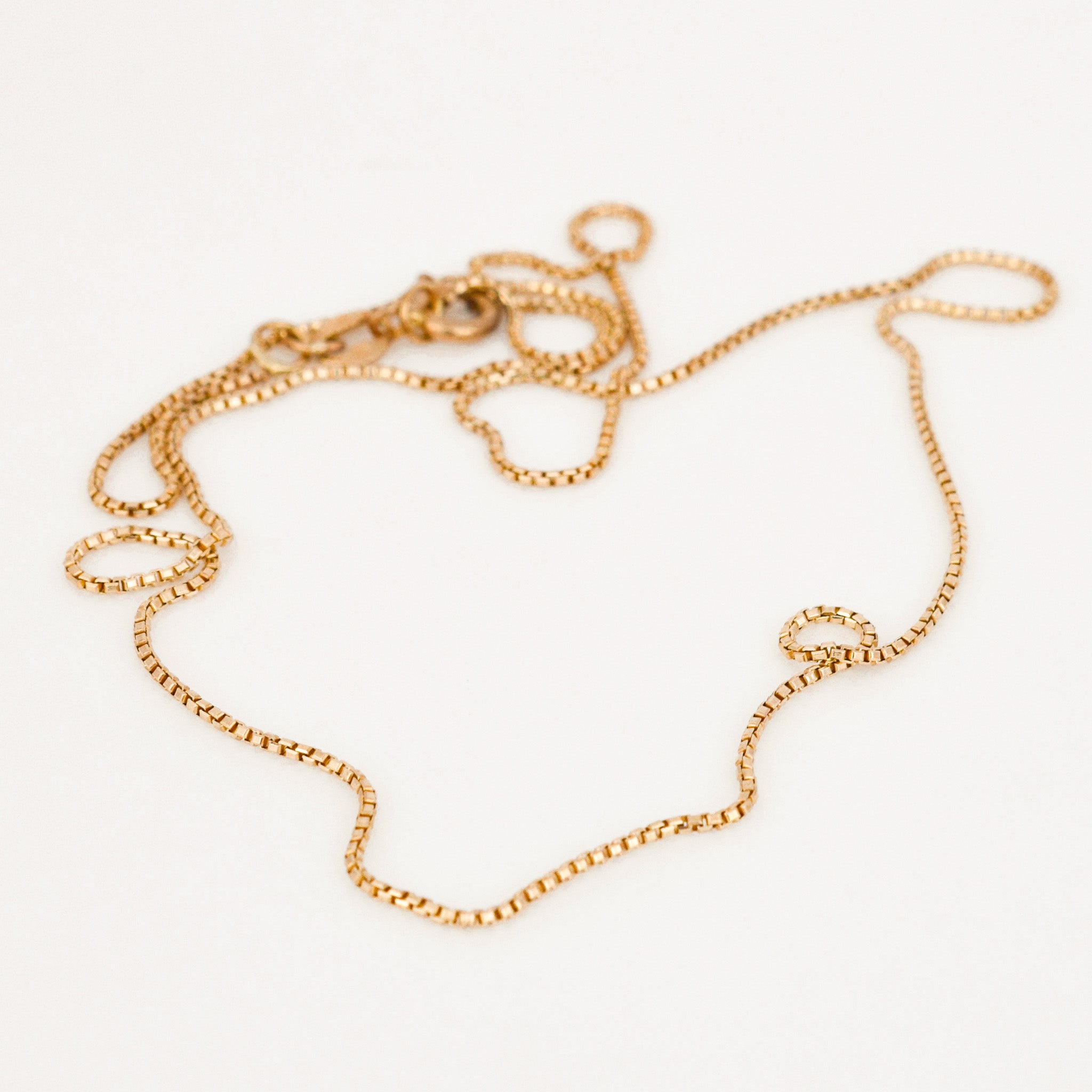 vintage 16" Box Chain Necklace