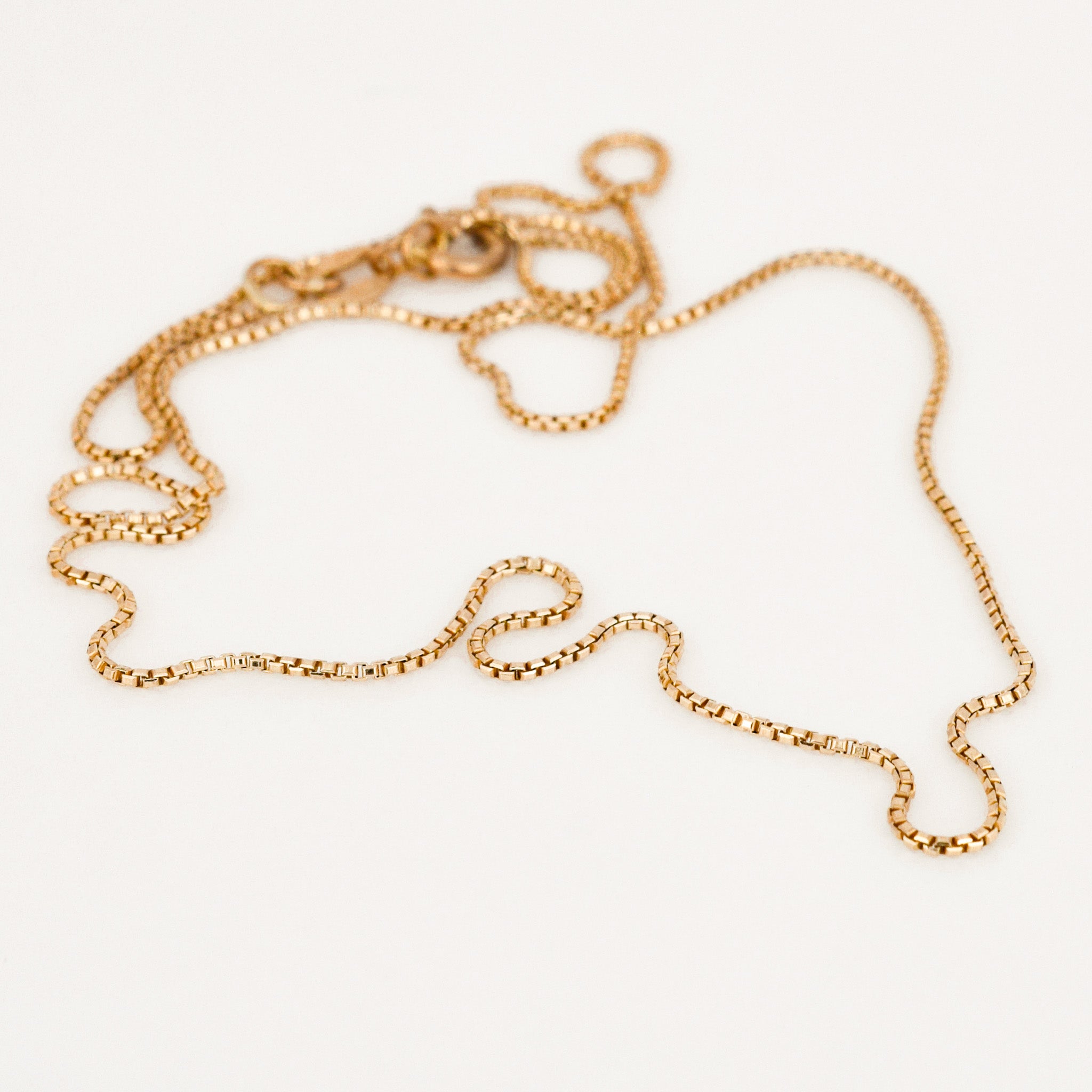 vintage 16" Box Chain Necklace