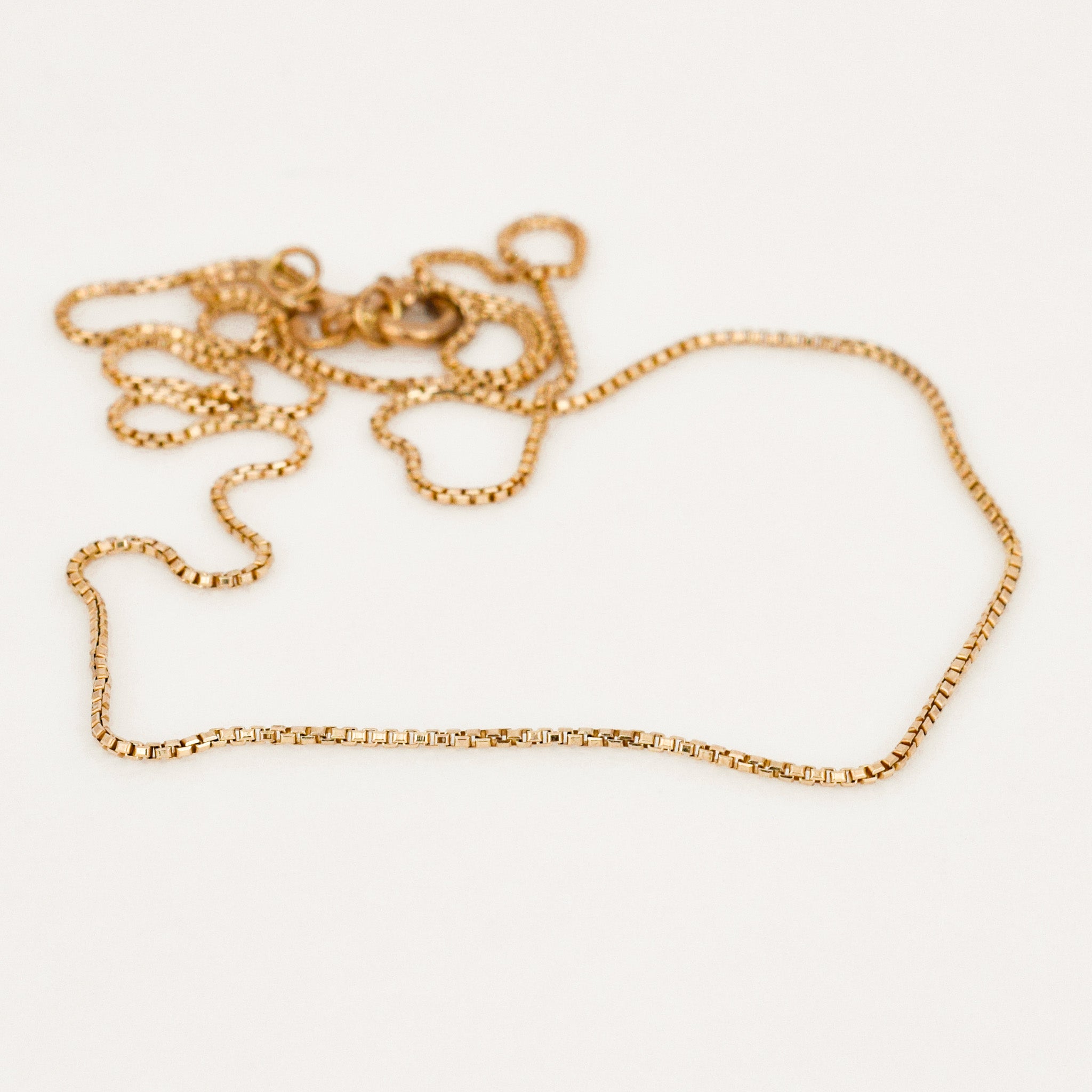 vintage 16" Box Chain Necklace