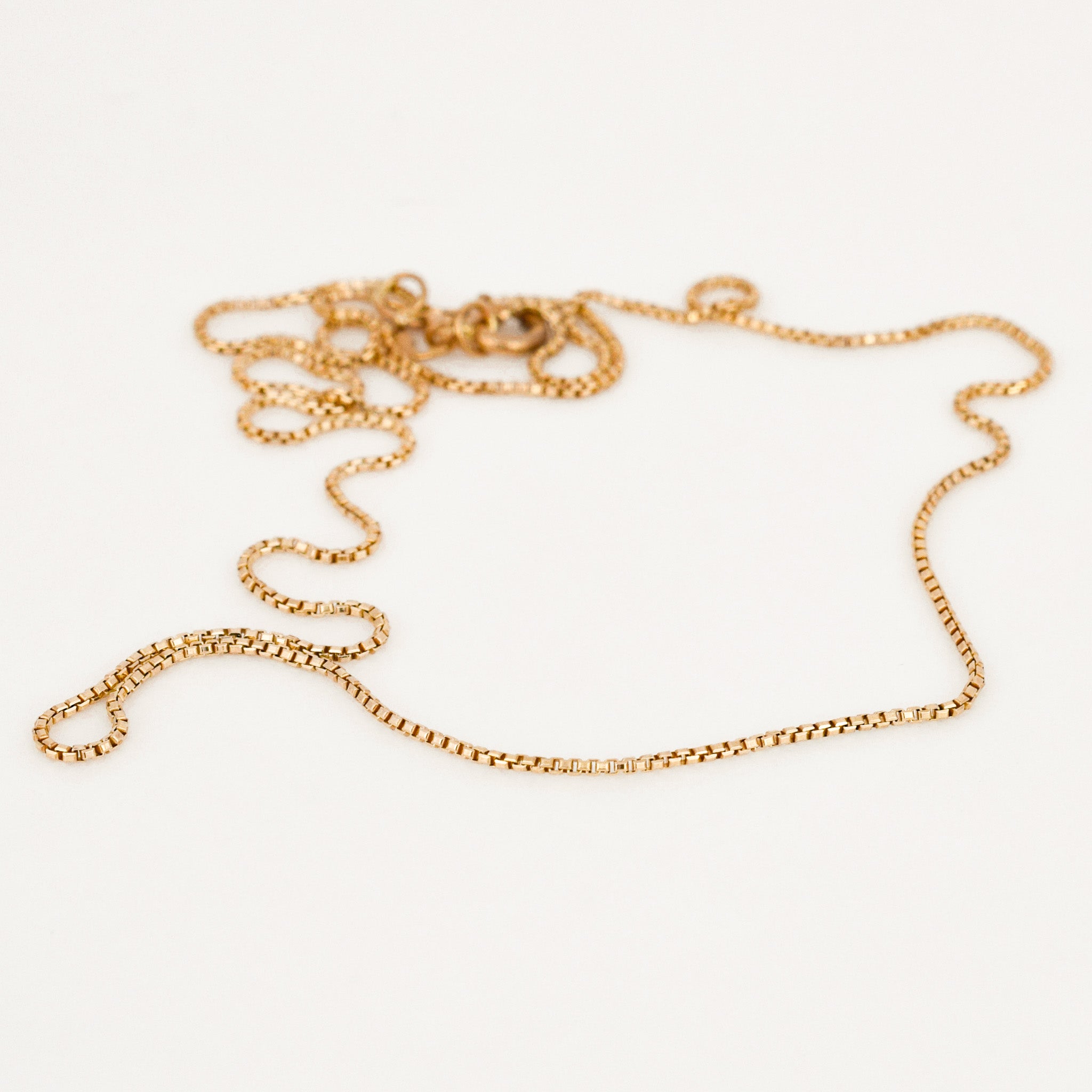 vintage 16" Box Chain Necklace