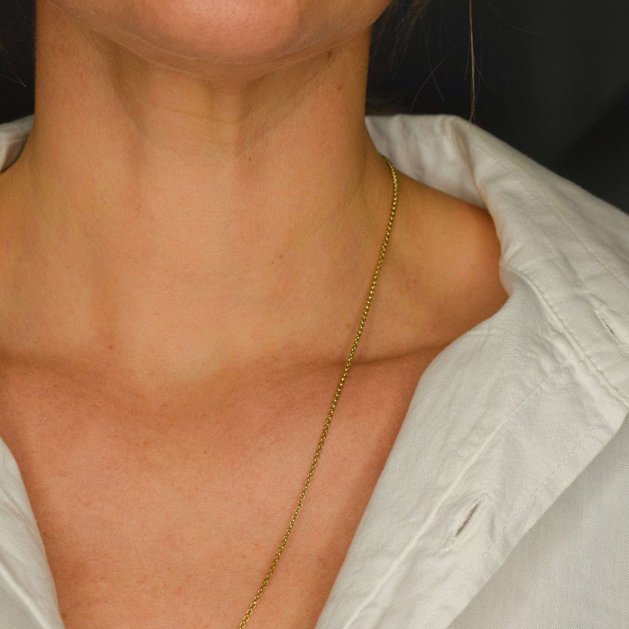 24" Rolo Gold Chain Necklace