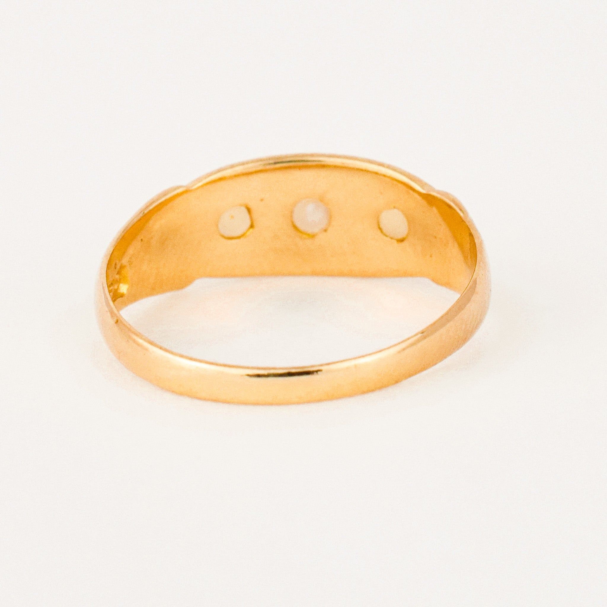 Antique Birmingham Seed Pearl Trilogy Ring