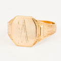 'A' Signet Ring