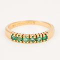 vintage Distinguished Emerald Band