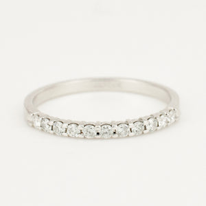 vintage Half-Eternity Diamond Band