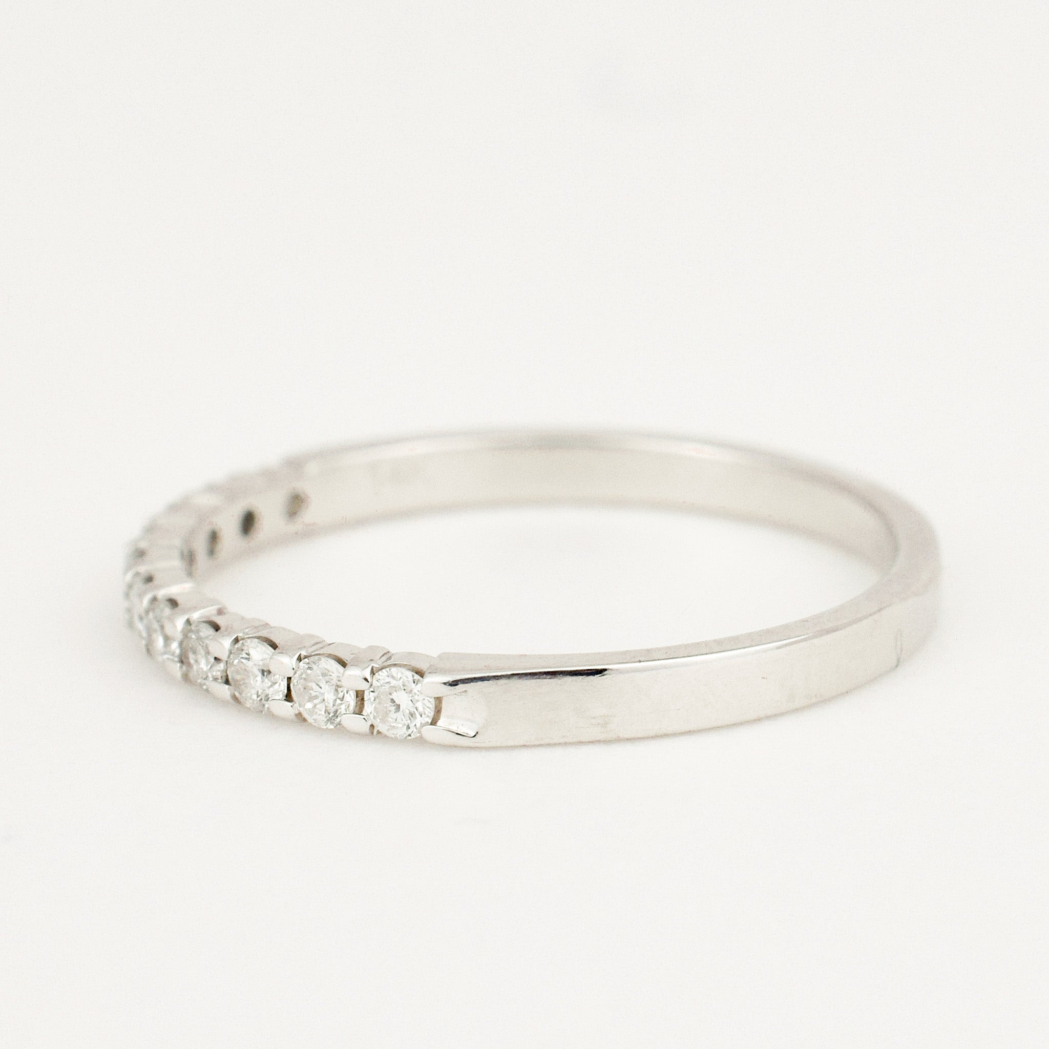 vintage Half-Eternity Diamond Band